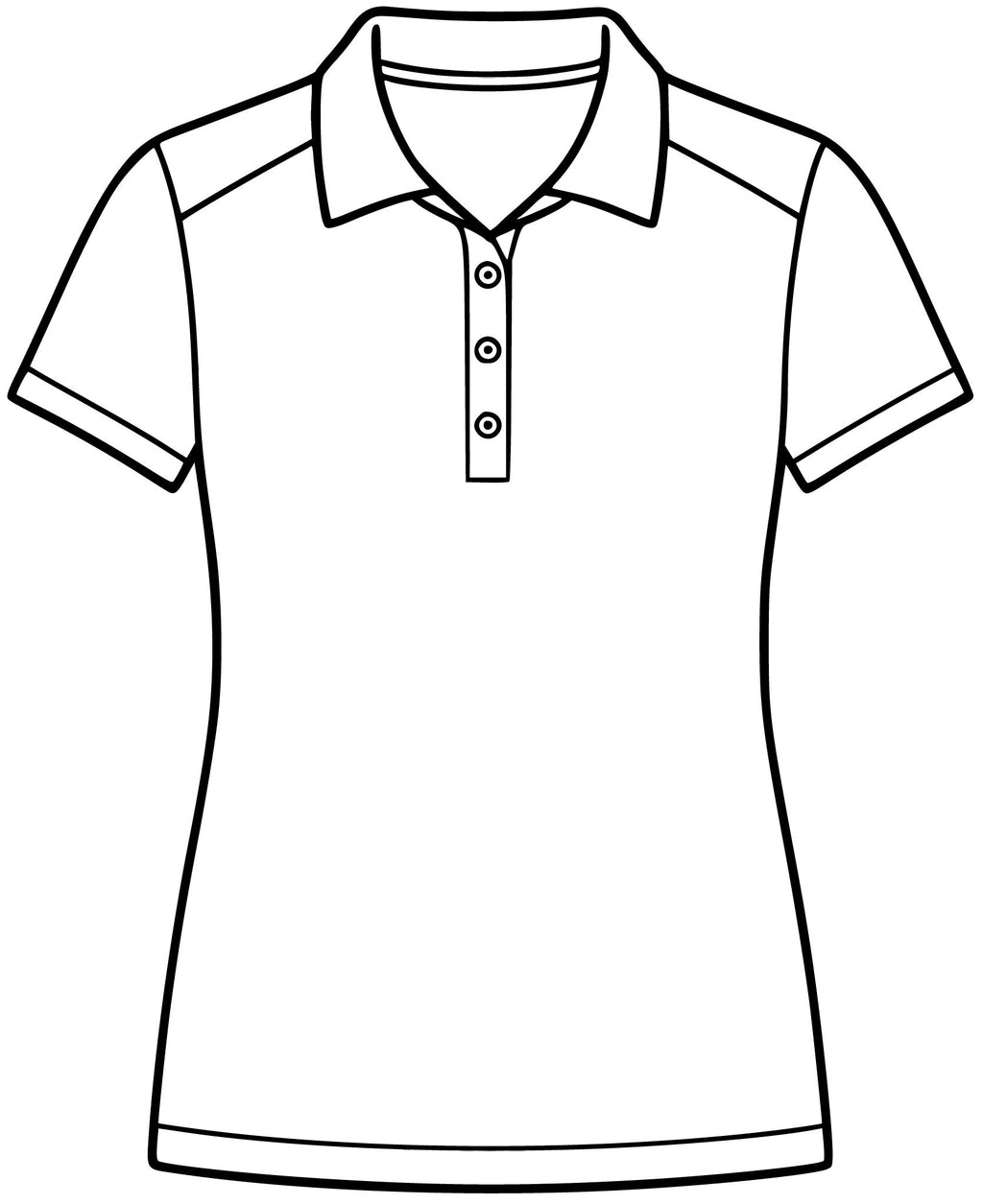 Women's Floral Embroidered Polo Shirt - Small Rose Chest Logo