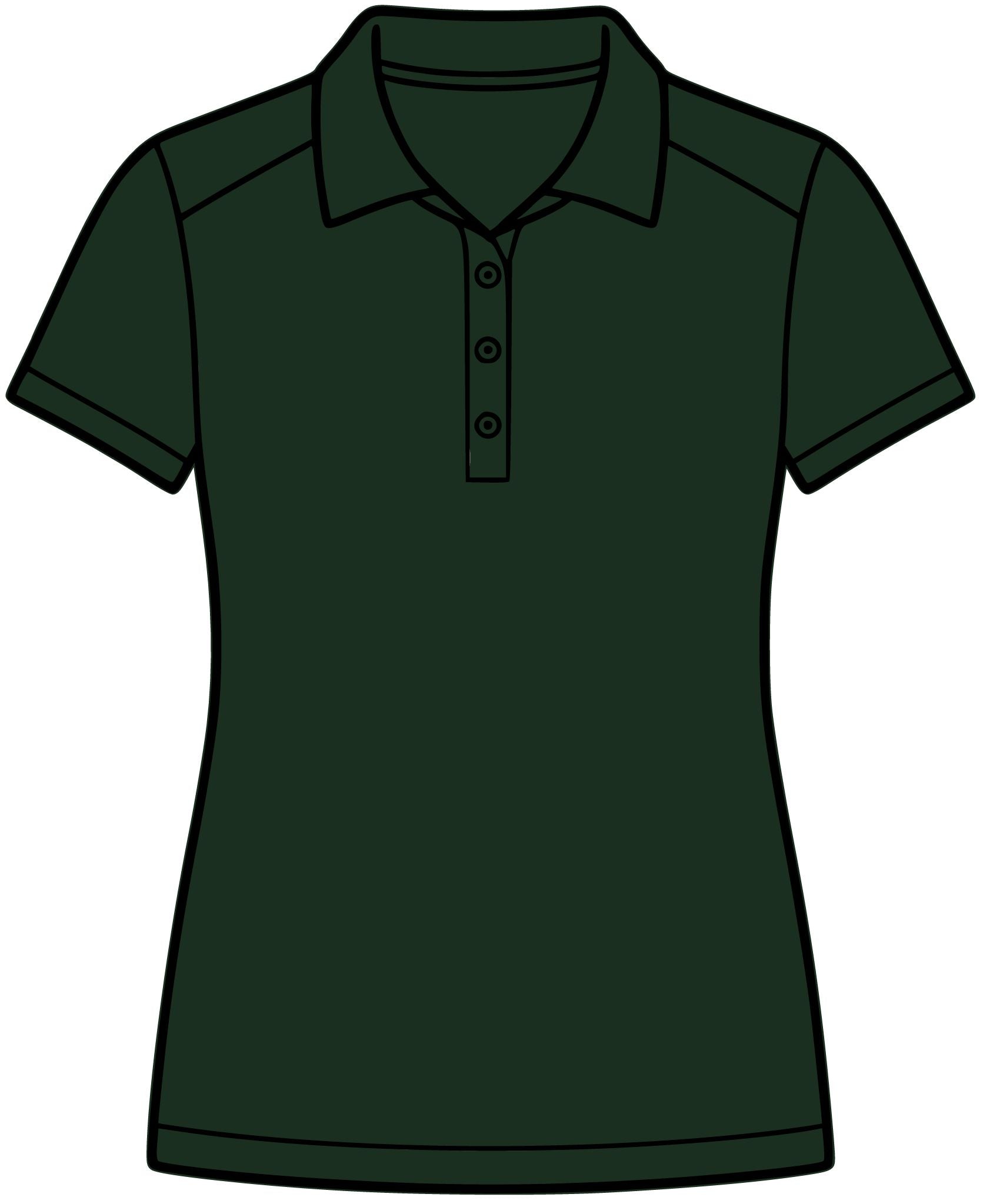 Women's Floral Embroidered Polo Shirt - Small Rose Chest Logo