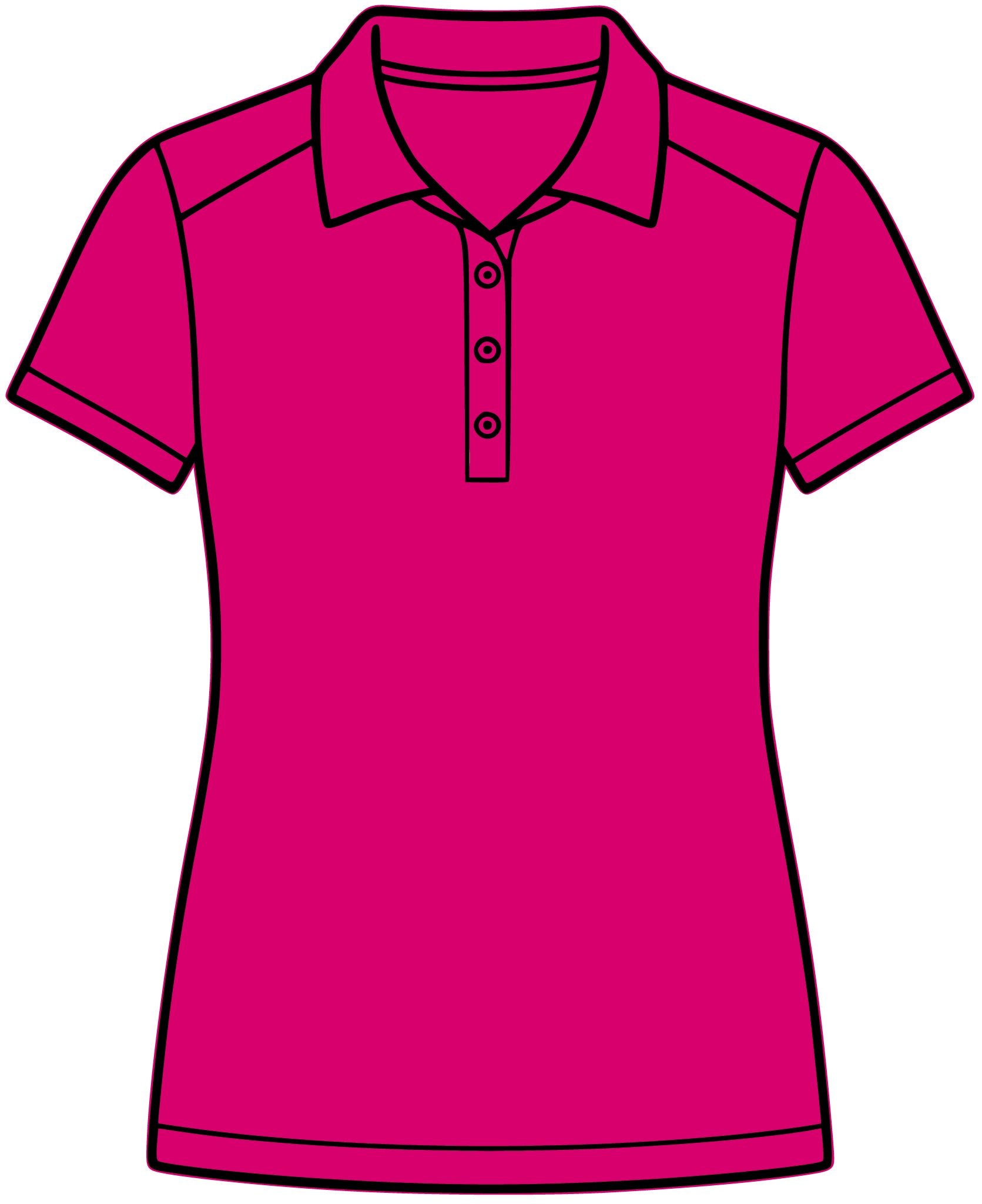 Women's Floral Embroidered Polo Shirt - Small Rose Chest Logo