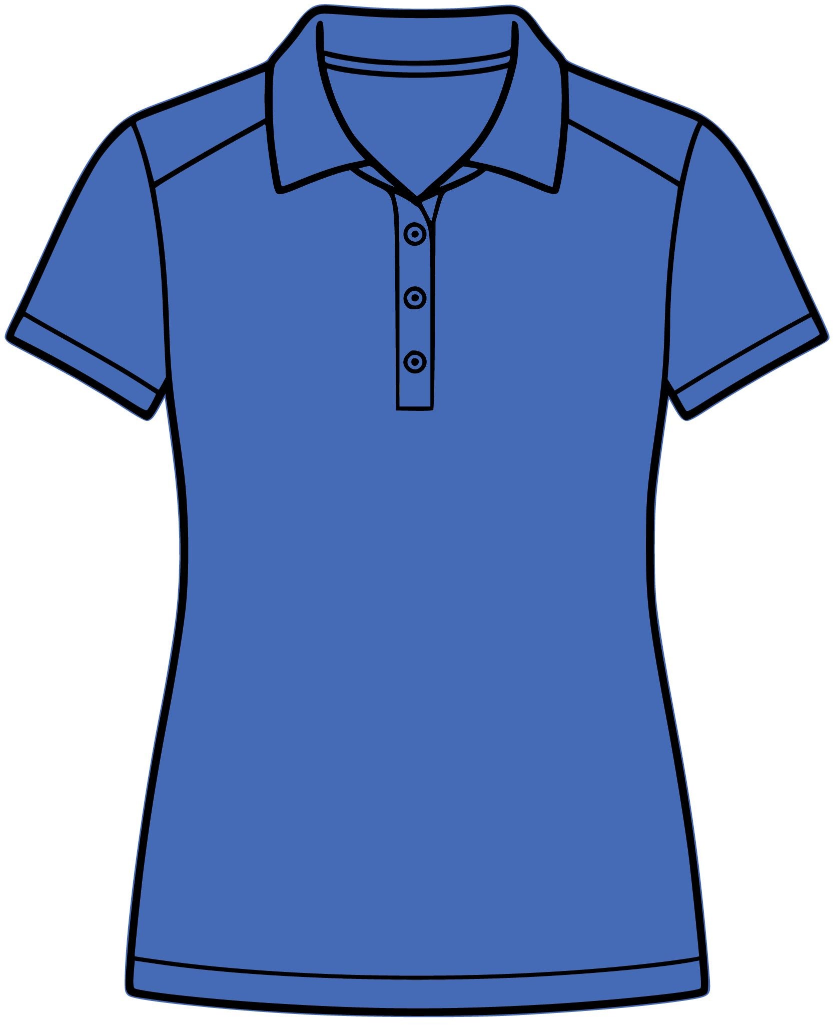 Women's Floral Embroidered Polo Shirt - Small Rose Chest Logo