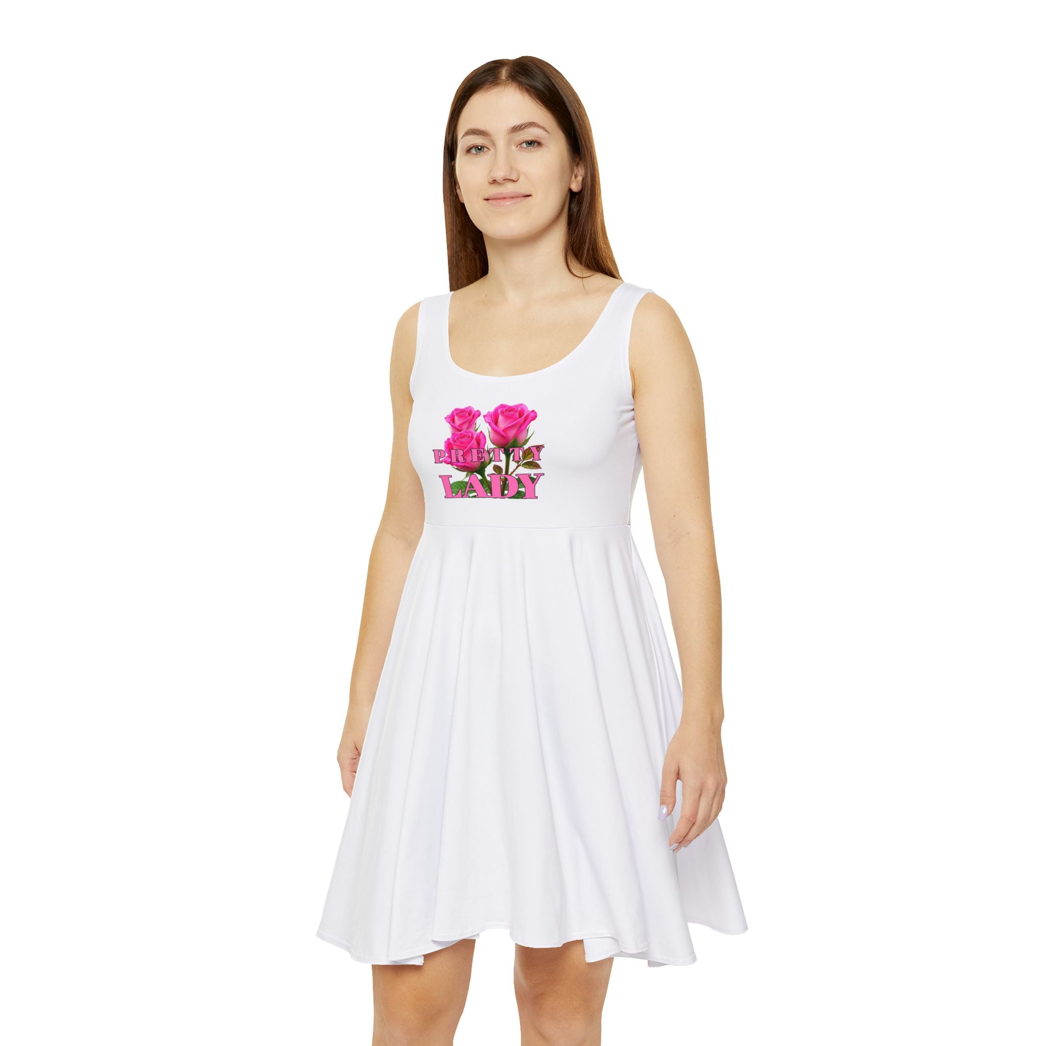 Skater Dress — Pretty Lady Floral Graphic