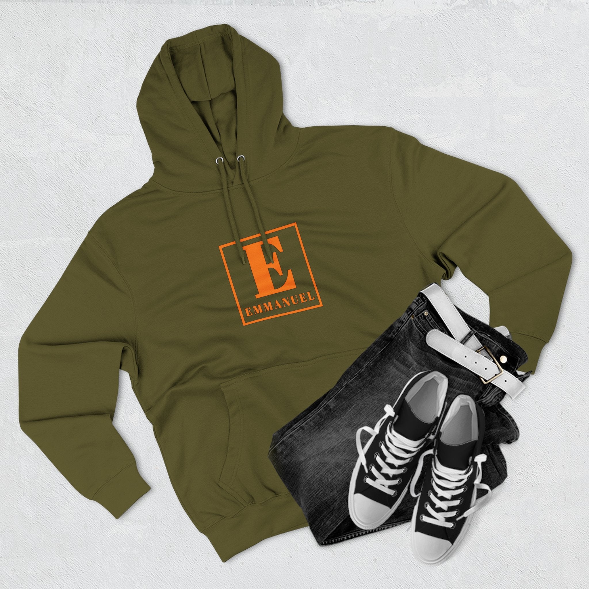 Emmanuel Letterbox Hoodie — Classic Christian Faith Pullover