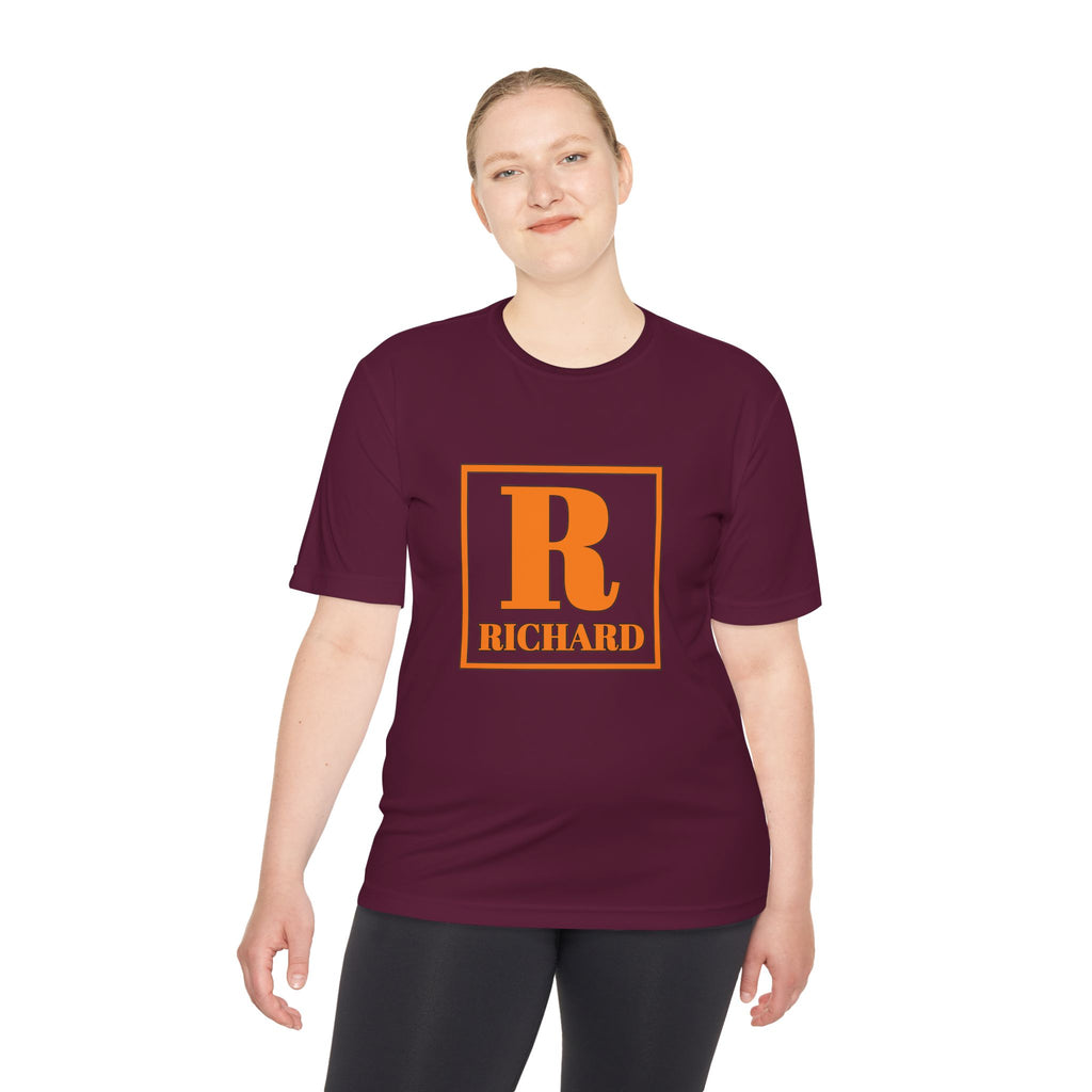 Personalized 'R Richard' Initial Tee — Retro Monogram Moisture-Wicking Shirt