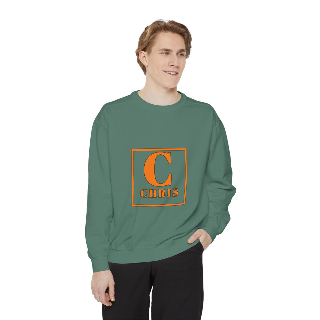 Personalized 'C' Initial Sweatshirt — Chris Monogram Crewneck