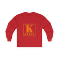 Kelly Monogram Long Sleeve Tee — Orange Block K Design