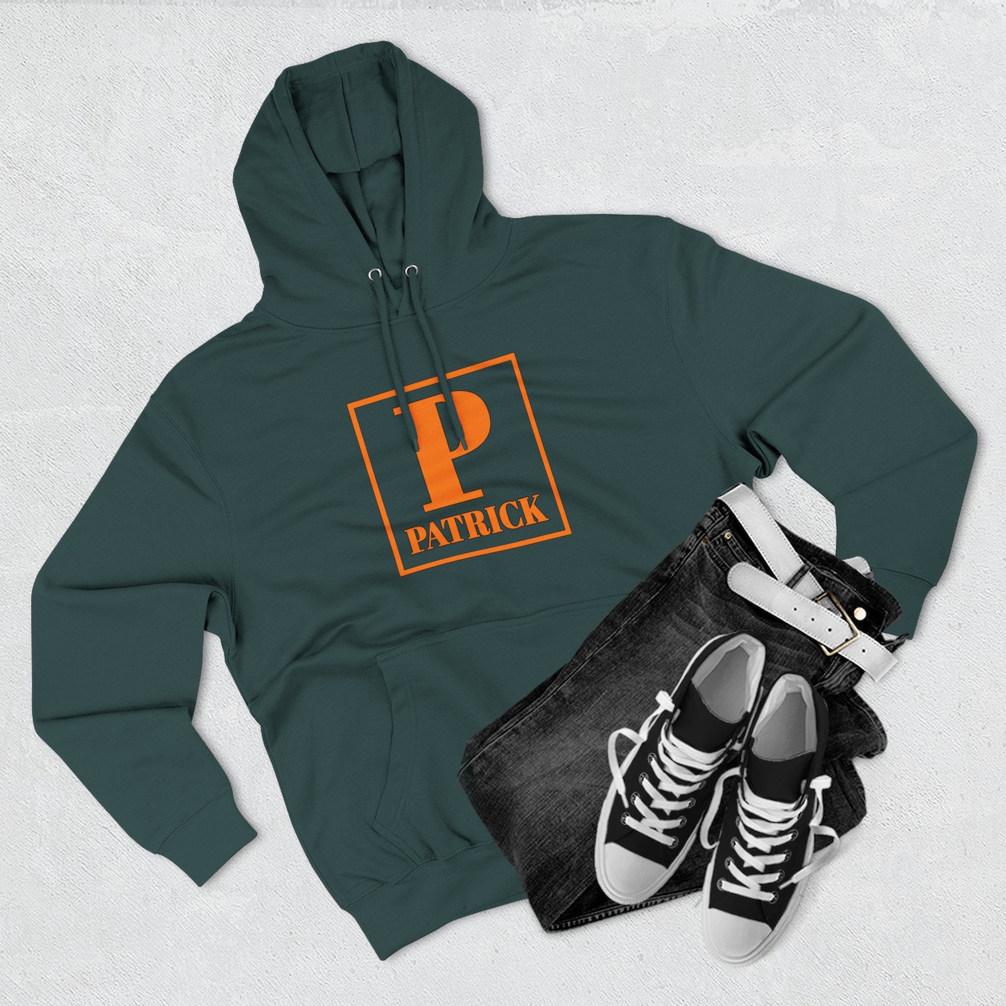 Patrick Monogram Hoodie — Personalized Initial P Letter Pullover