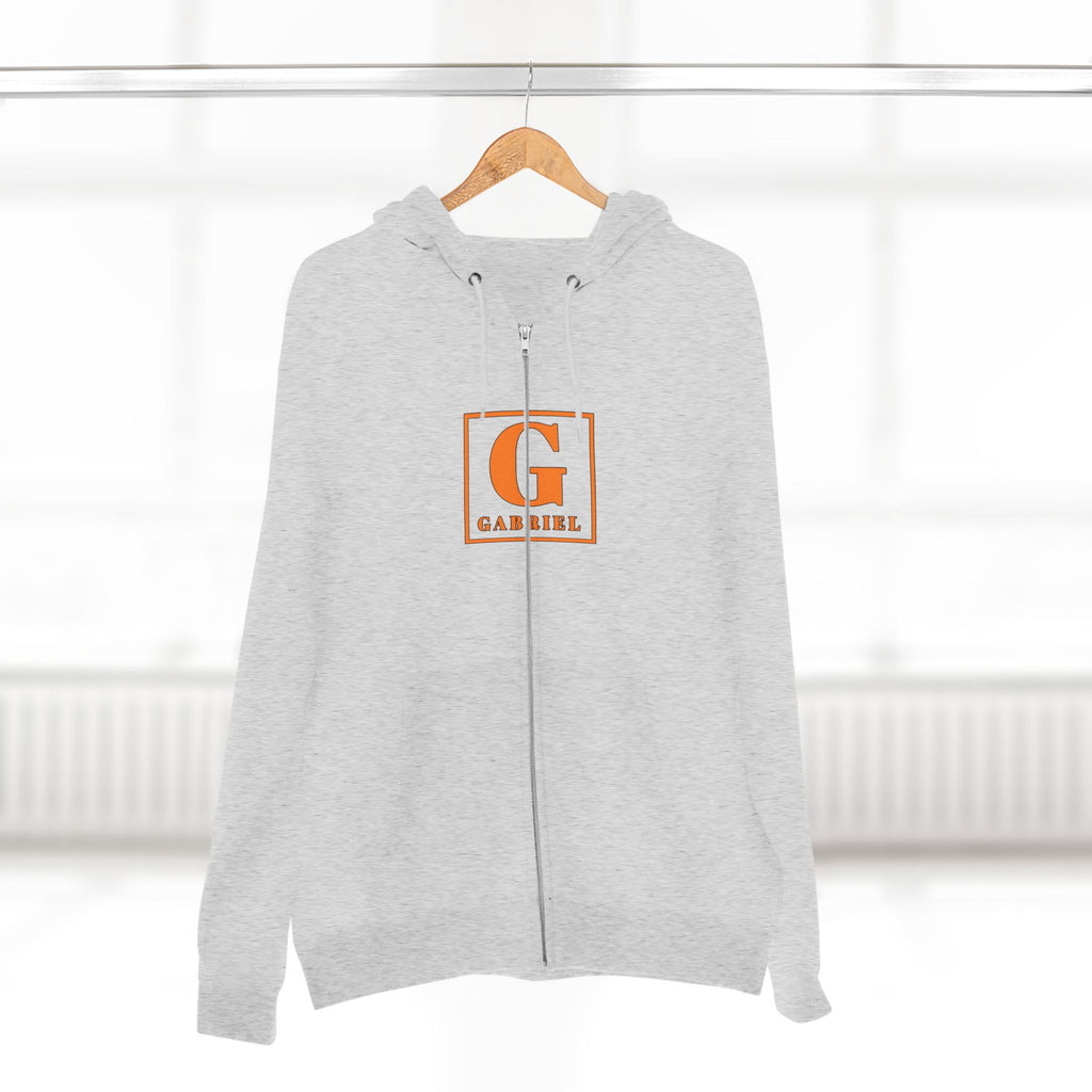 Gabriel Monogram Zip Hoodie — Personalized G Initial Sweatshirt
