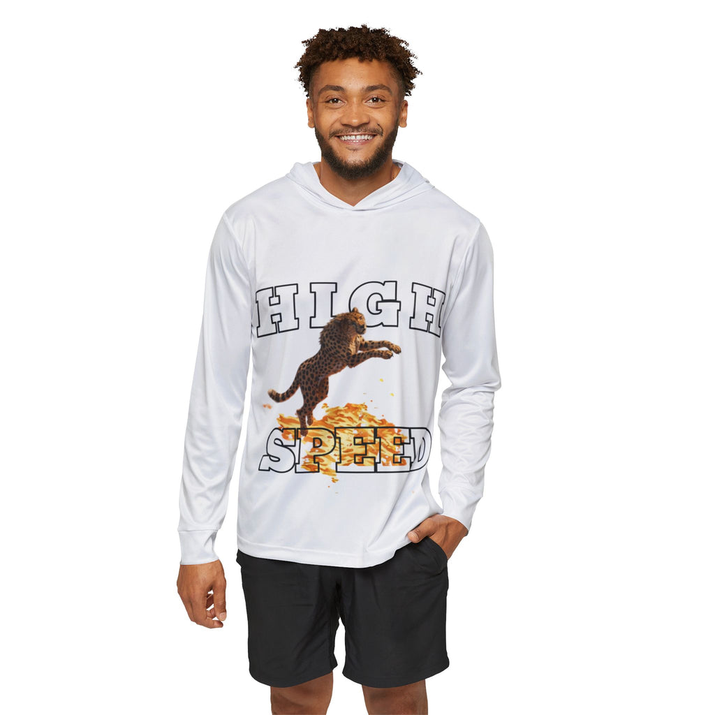 High Speed Hoodie — Men’s Athletic Warmup Pullover with Cheetah Graphic