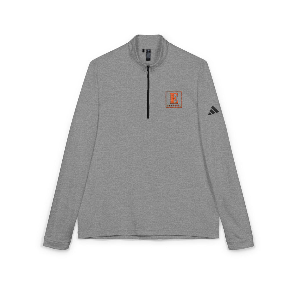 Embroidered 'E' Quarter-Zip Pullover - adidas Performance Golf Top