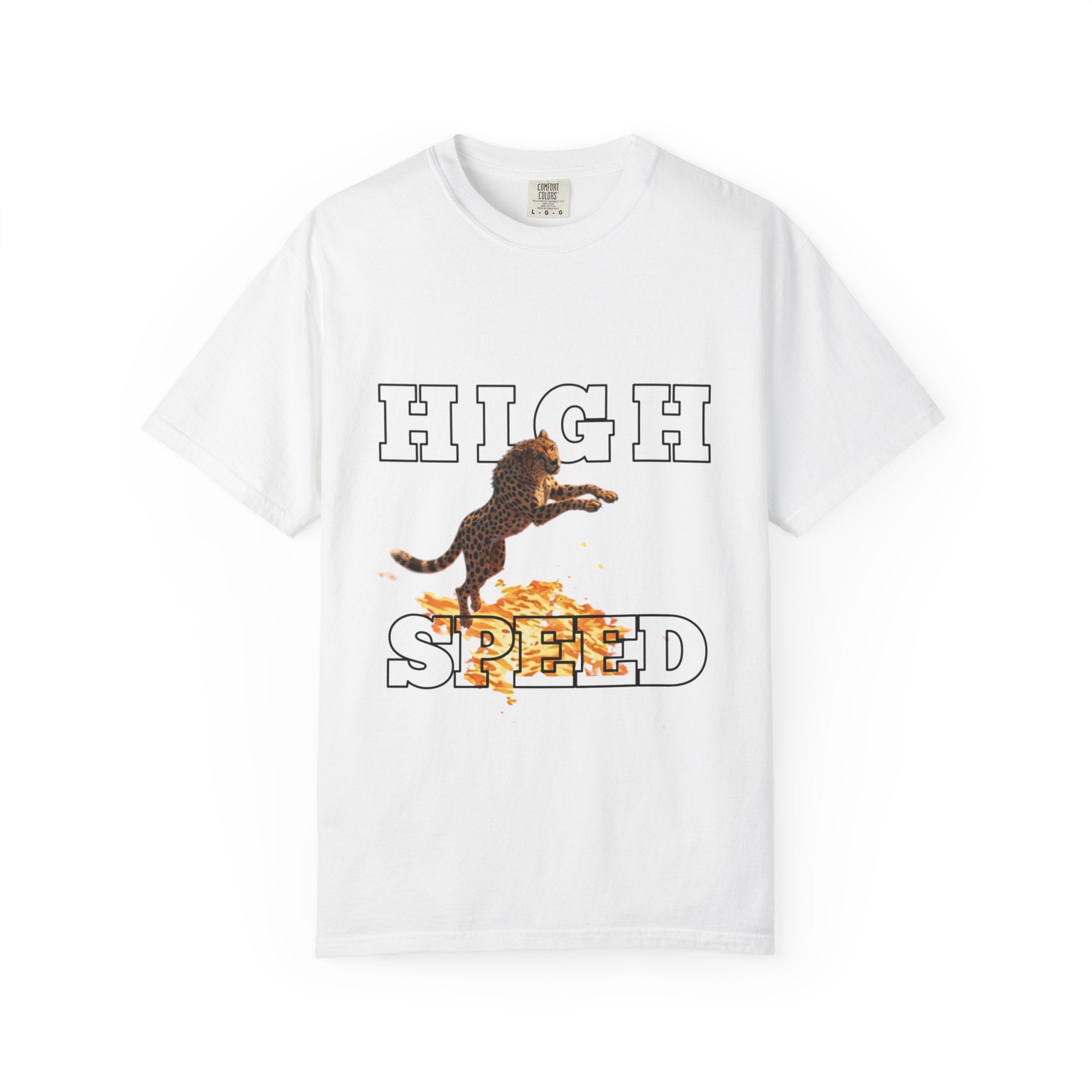 High Speed Cheetah Graphic T-Shirt — Vintage Racing Pup Tee