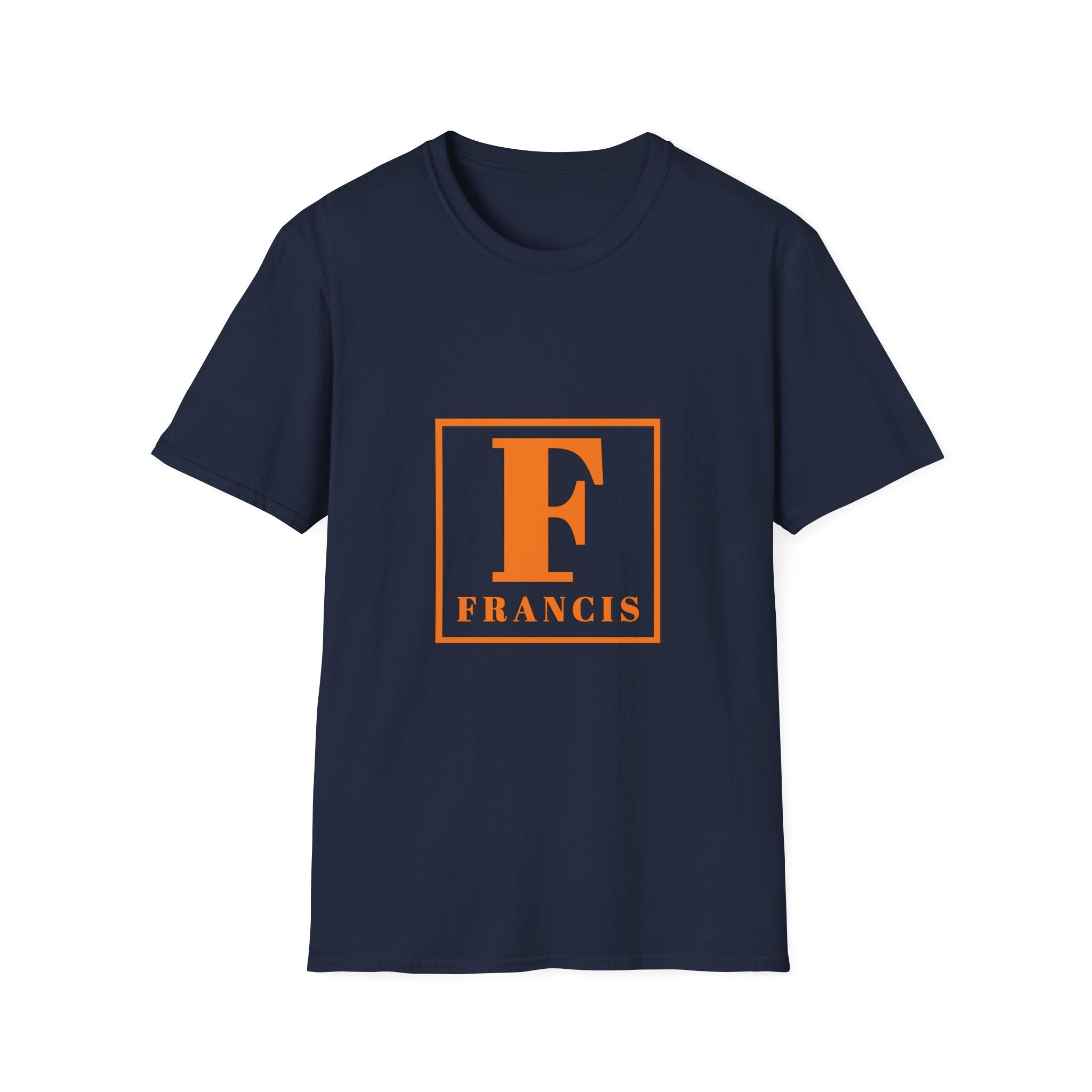 Monogram F Initial T-Shirt — Personalized 'Francis' Vintage Block Letter Tee