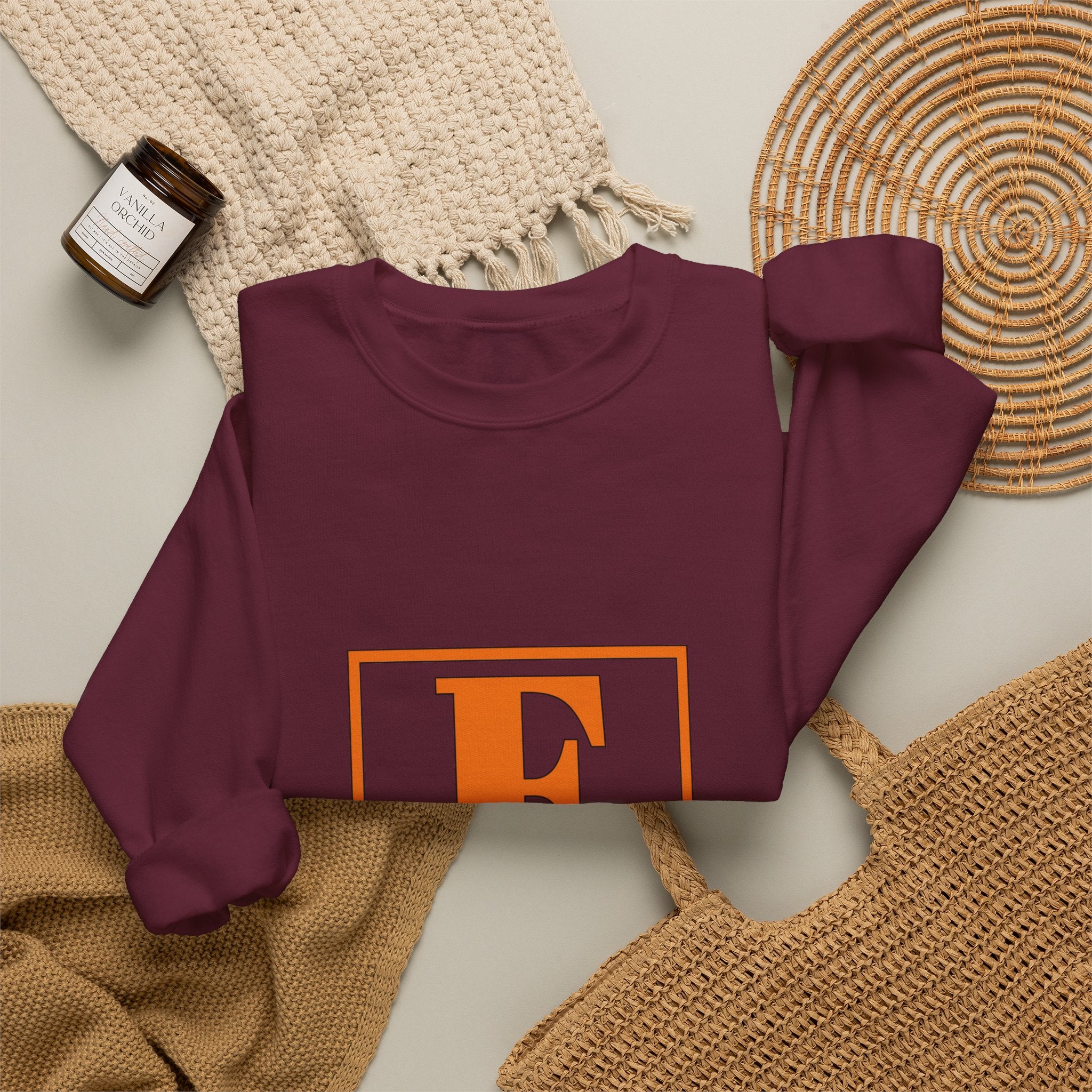 Francis Monogram Sweatshirt — Personalized F Letter Crewneck
