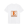 Emmanuel Initials T‑Shirt — Orange Block 'E' Monogram Tee