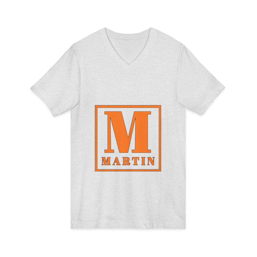 Monogram M Martin V-Neck Tee — Personalized Initial Shirt
