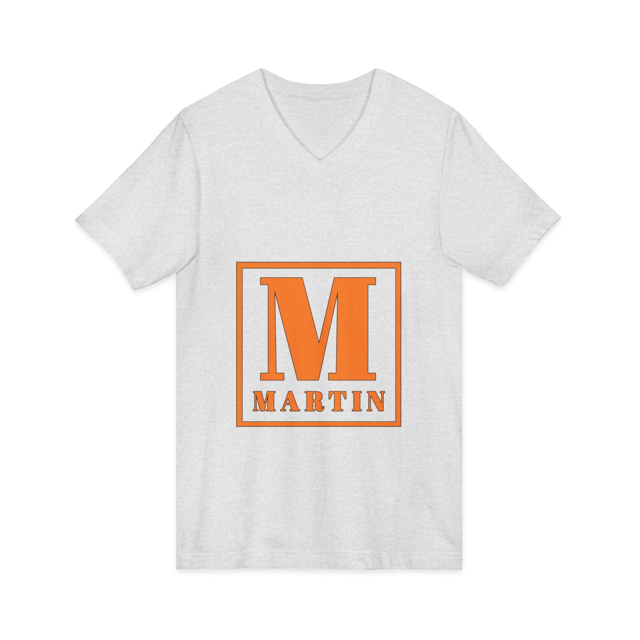 Monogram M Martin V-Neck Tee — Personalized Initial Shirt