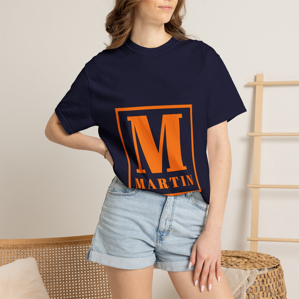 Martin Monogram T-Shirt — Personalized Initial 'M' Block Logo Tee