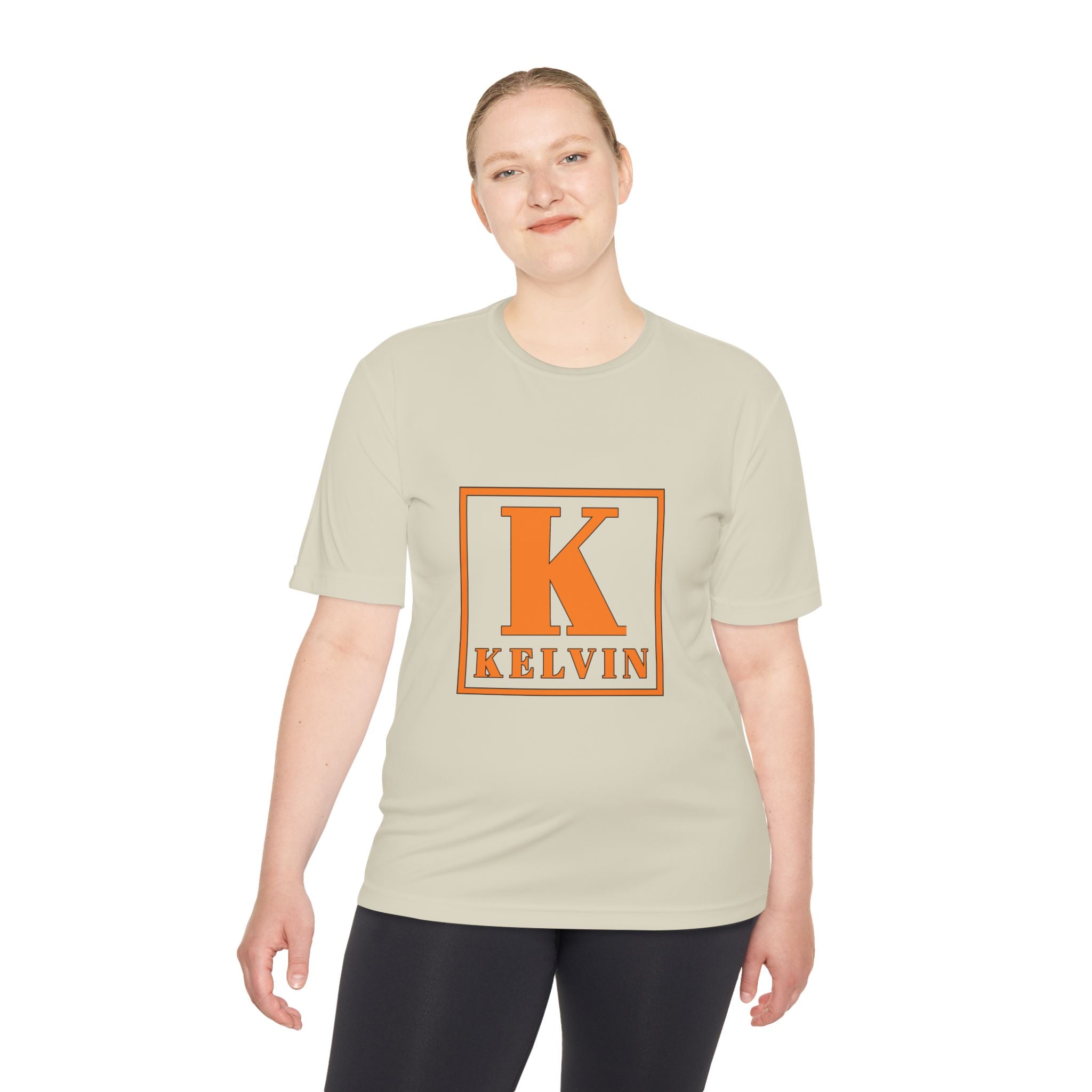 Kelvin Monogram Tee — Orange Block K Personalized T-Shirt