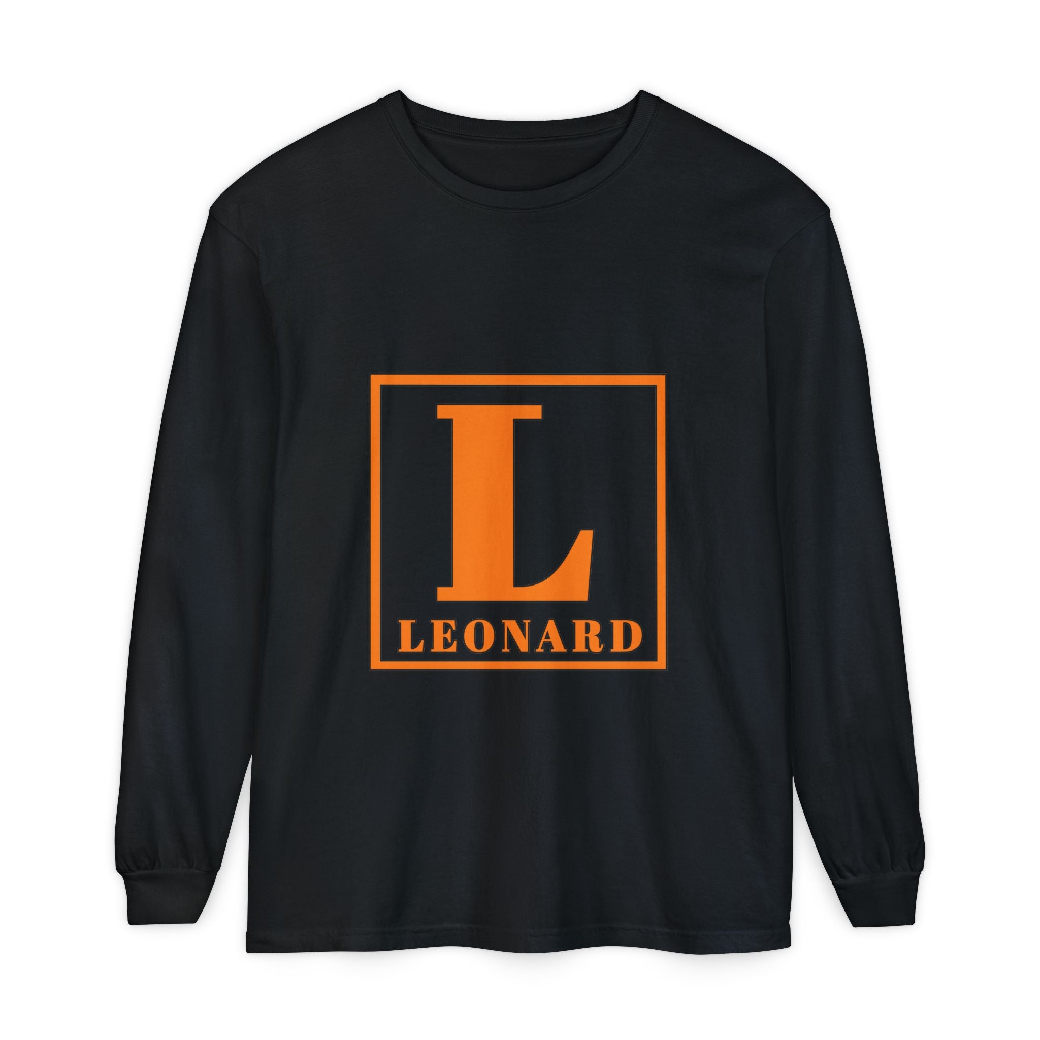 Leonard Monogram Long Sleeve Tee — Personalized Initial L Shirt