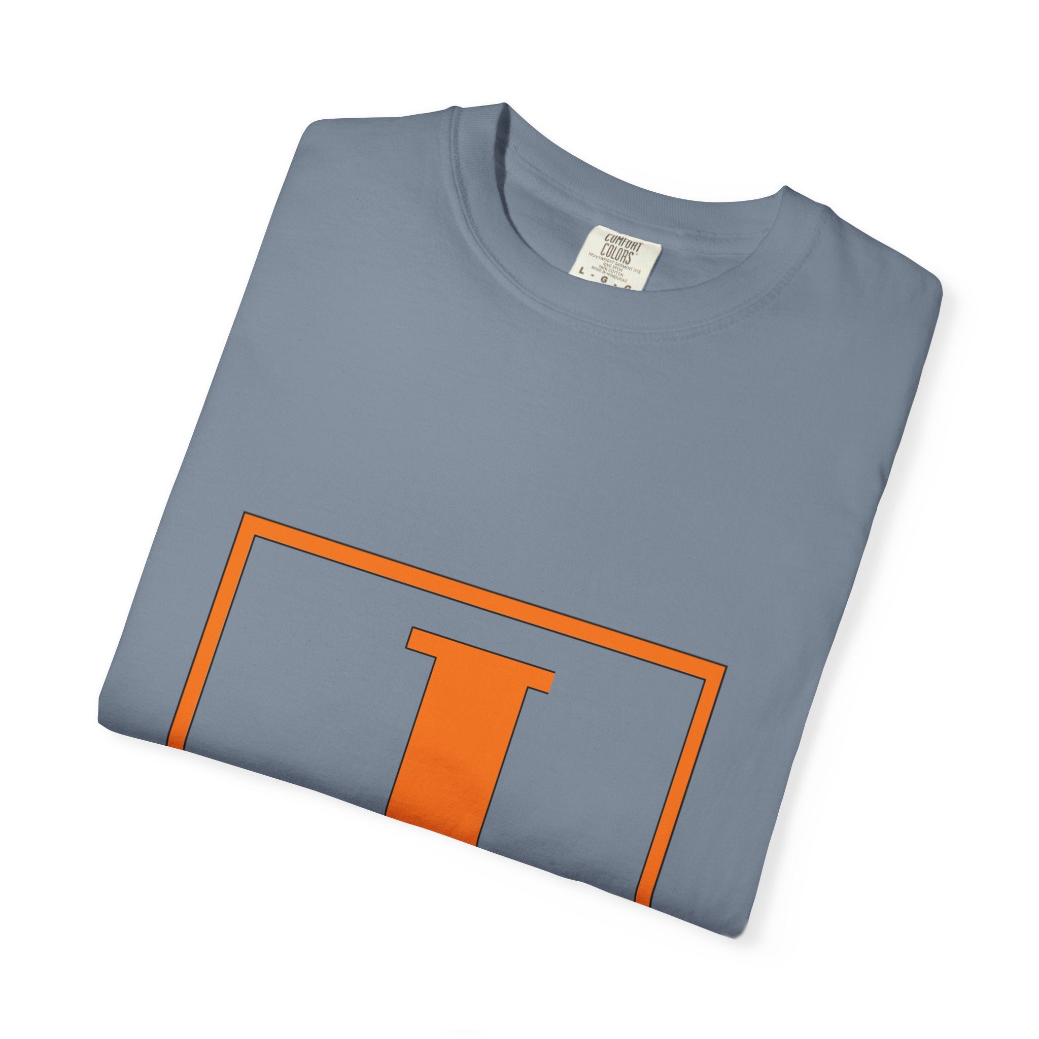 Jack Monogram T‑Shirt — Orange Initial Block Tee