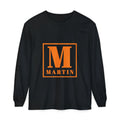 Martin Monogram Long Sleeve T‑Shirt — Personalized Initial M Graphic