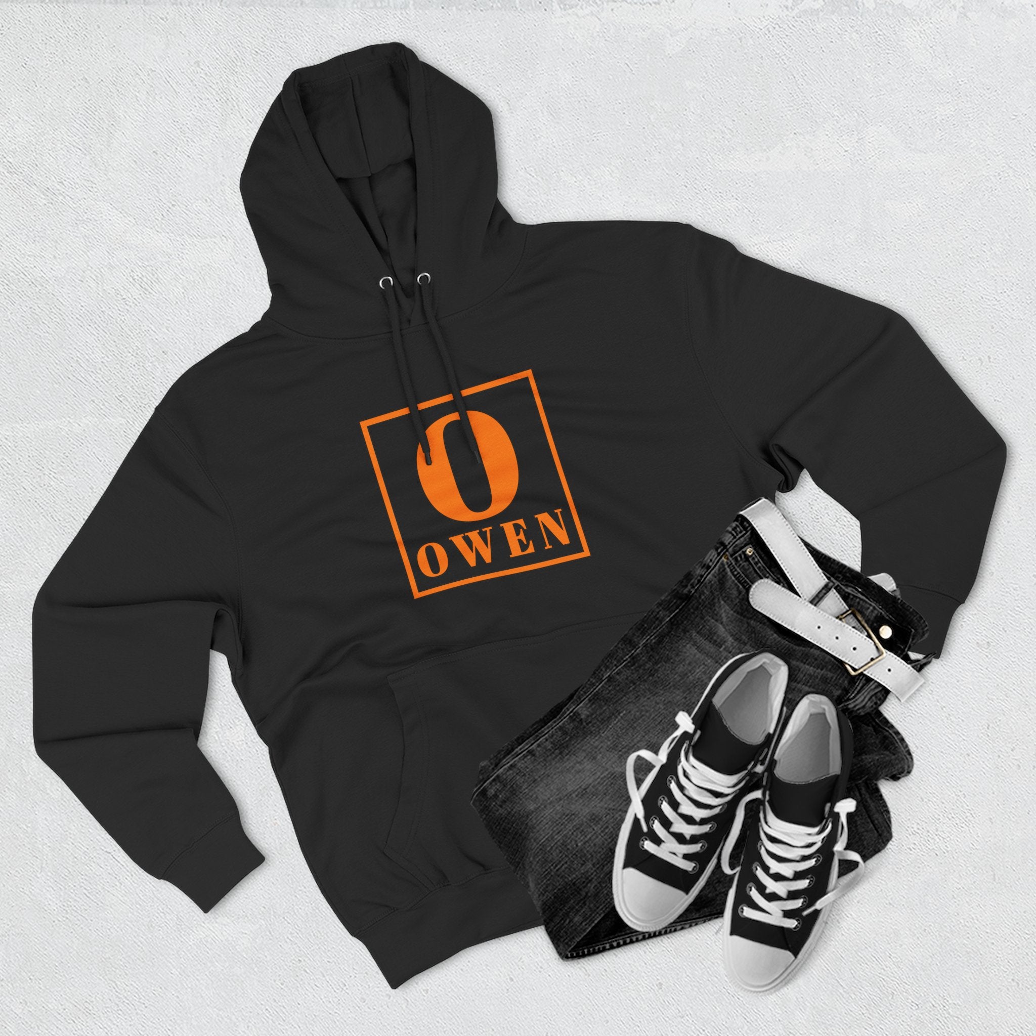 Personalized Initial Hoodie — 'O' Owen Monogram Fleece Hoodie