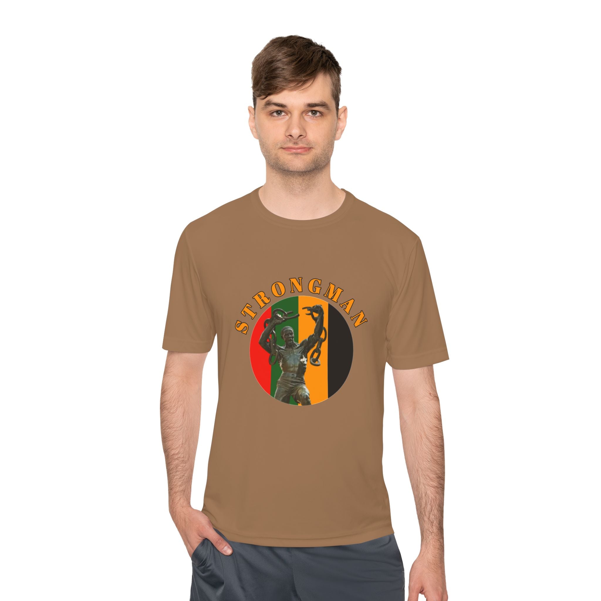 Strongman Kettlebell Tee — Athletic Moisture‑Wicking Gym Shirt