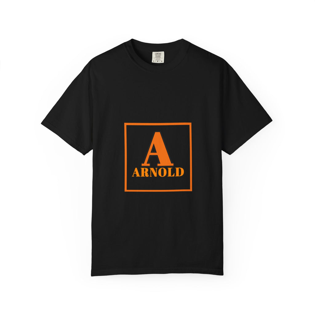 Arnold Monogram T-Shirt — Vintage Block Initial Graphic Tee