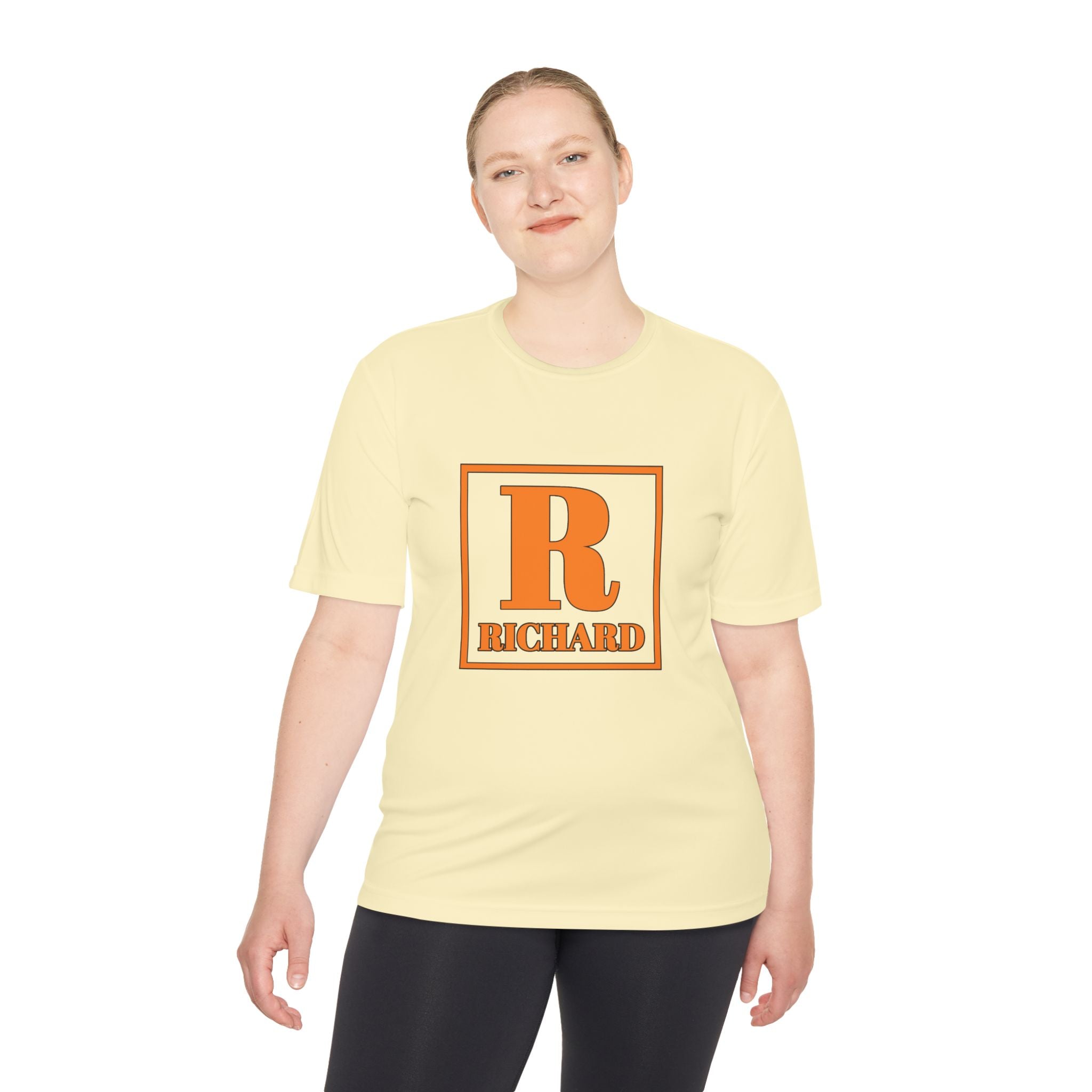 Personalized 'R Richard' Initial Tee — Retro Monogram Moisture-Wicking Shirt
