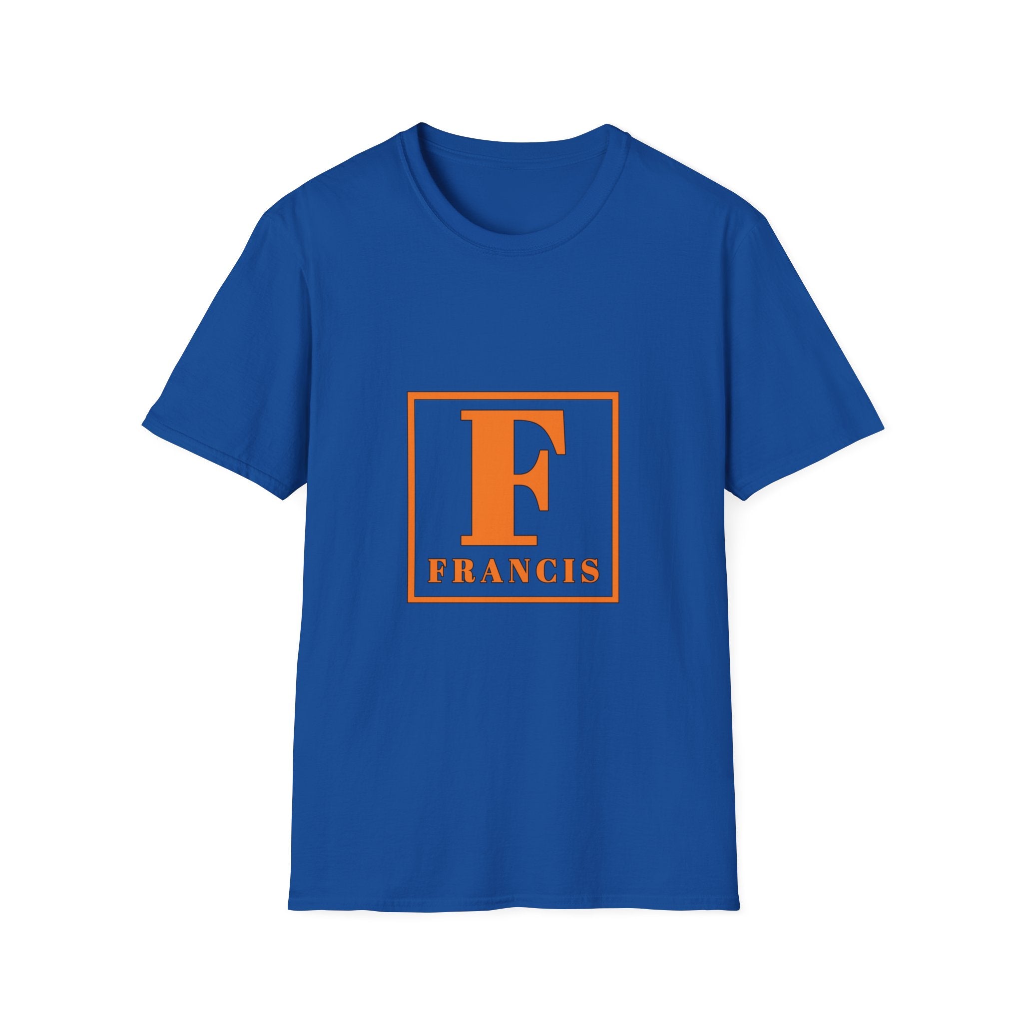 Monogram F Initial T-Shirt — Personalized 'Francis' Vintage Block Letter Tee