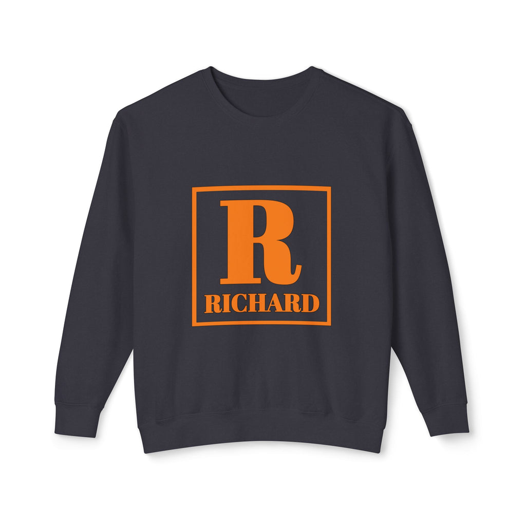 Richard Monogram Crewneck Sweatshirt — Personalized Initial R Pullover