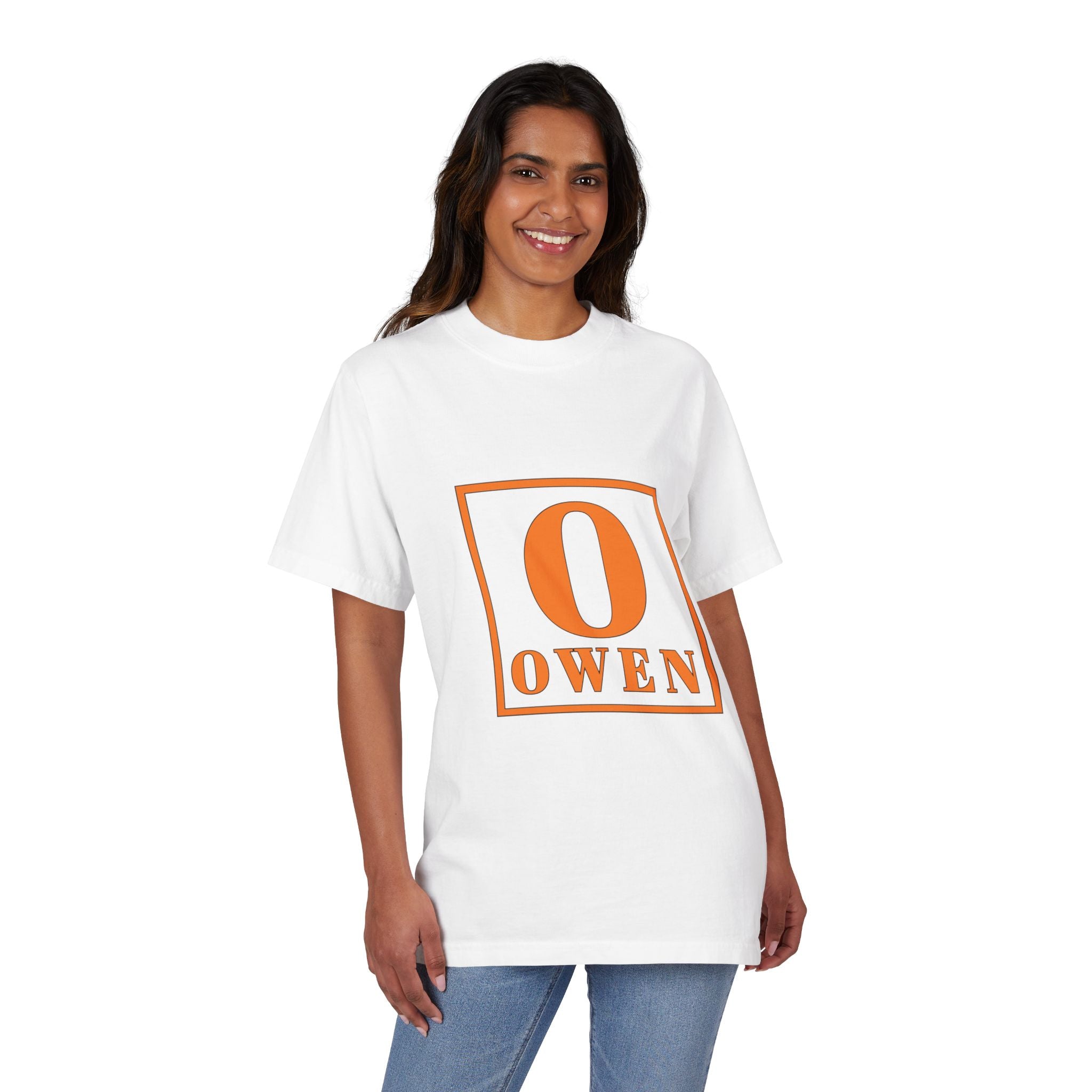 O Monogram T‑Shirt — Personalized 'Owen' Block Initial Tee
