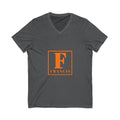 Francis Monogram V-Neck Tee — Personalized Initial Square Logo