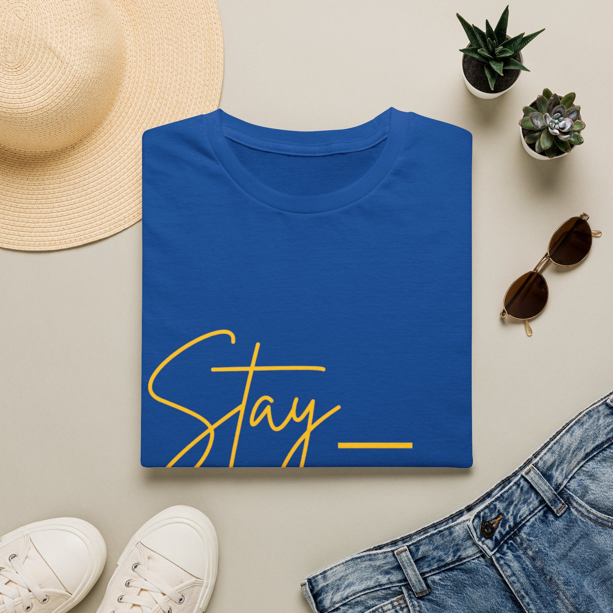 Stay Active T-Shirt — Motivational Fitness Tee