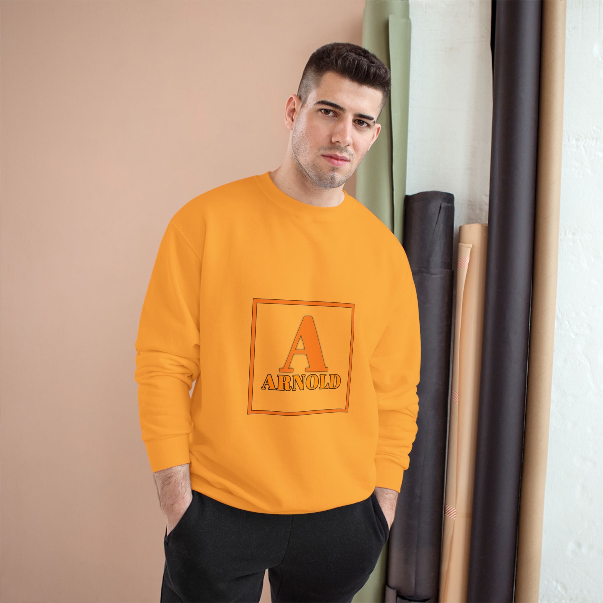 Arnold Letterman Sweatshirt – Personalized A Monogram Champion Crewneck
