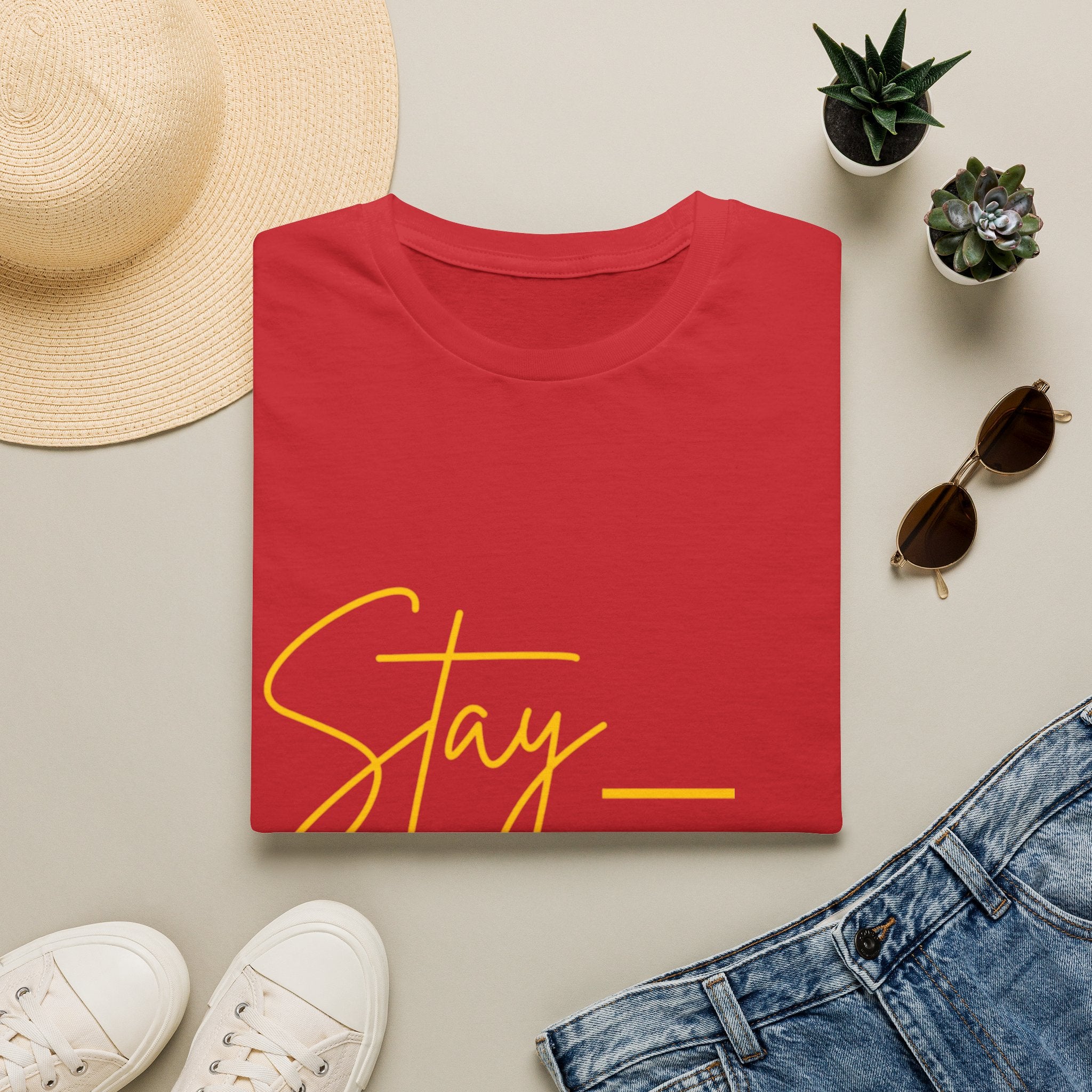 Stay Active T-Shirt — Motivational Fitness Tee