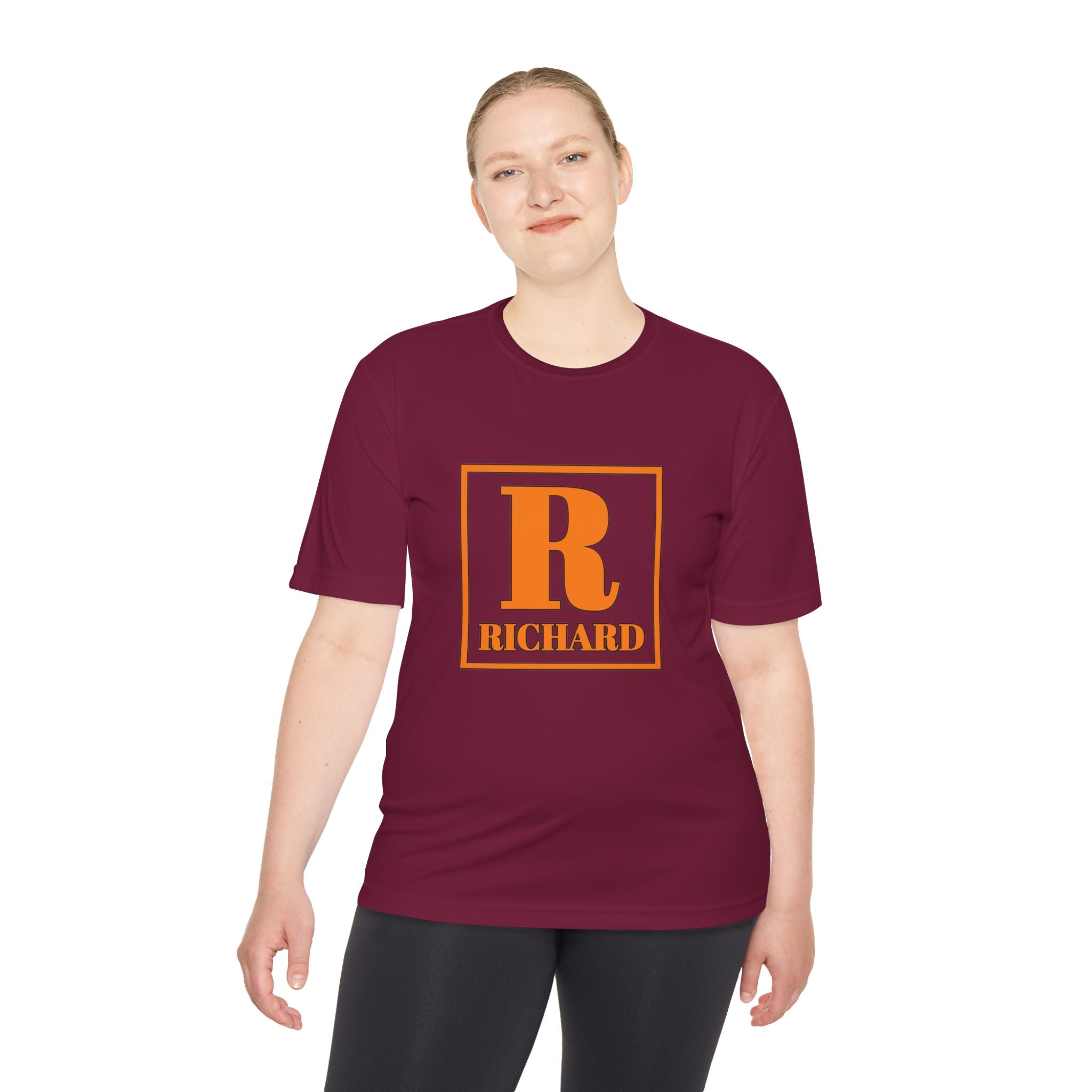 Personalized 'R Richard' Initial Tee — Retro Monogram Moisture-Wicking Shirt