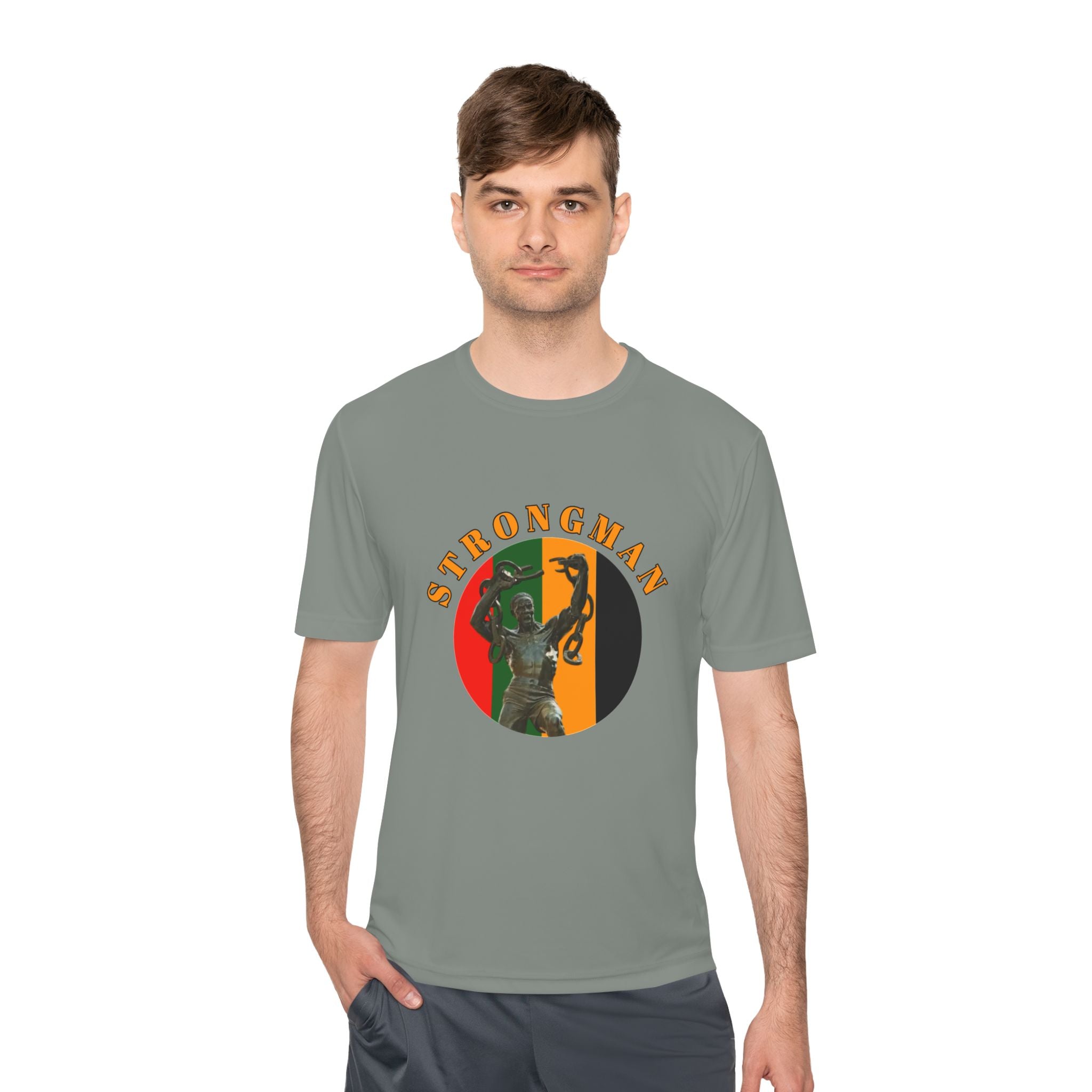 Strongman Kettlebell Tee — Athletic Moisture‑Wicking Gym Shirt