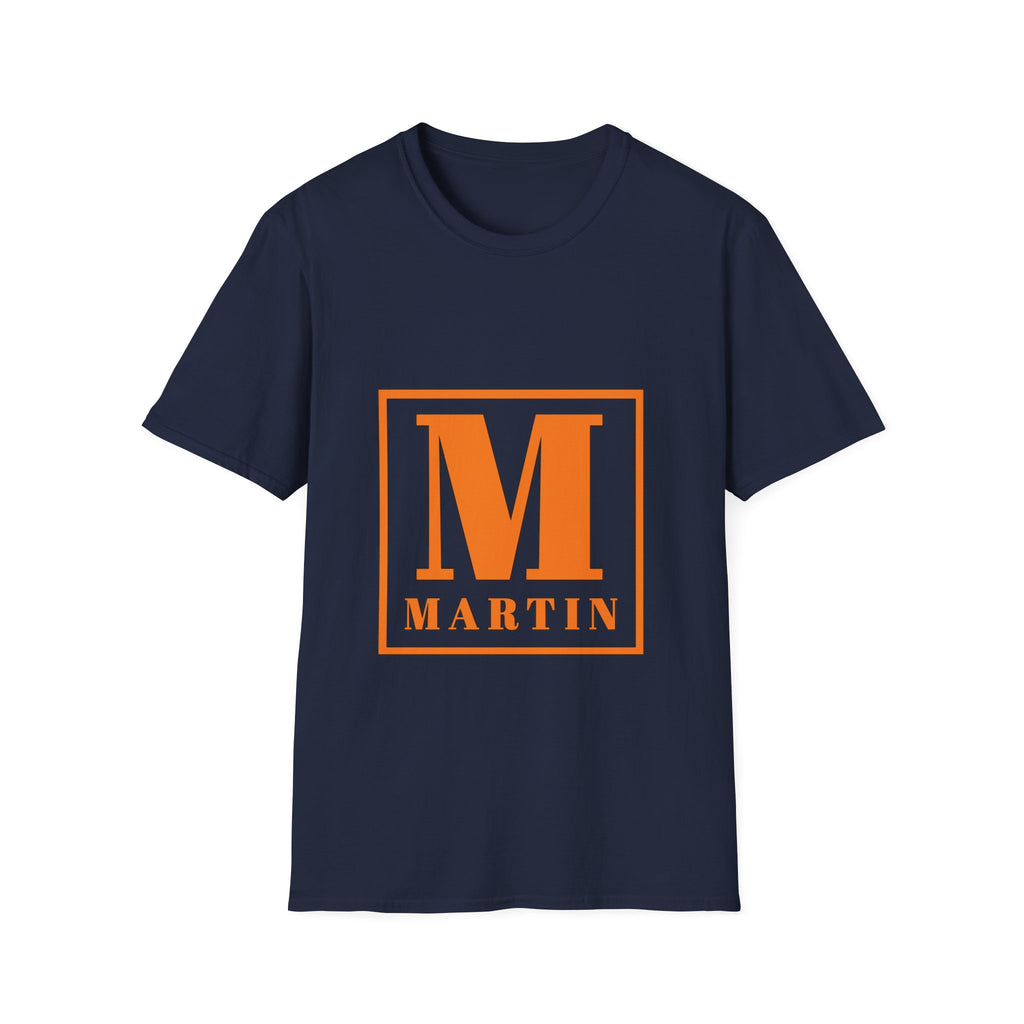 Monogram M Martin T‑Shirt — Orange Block Initial Tee