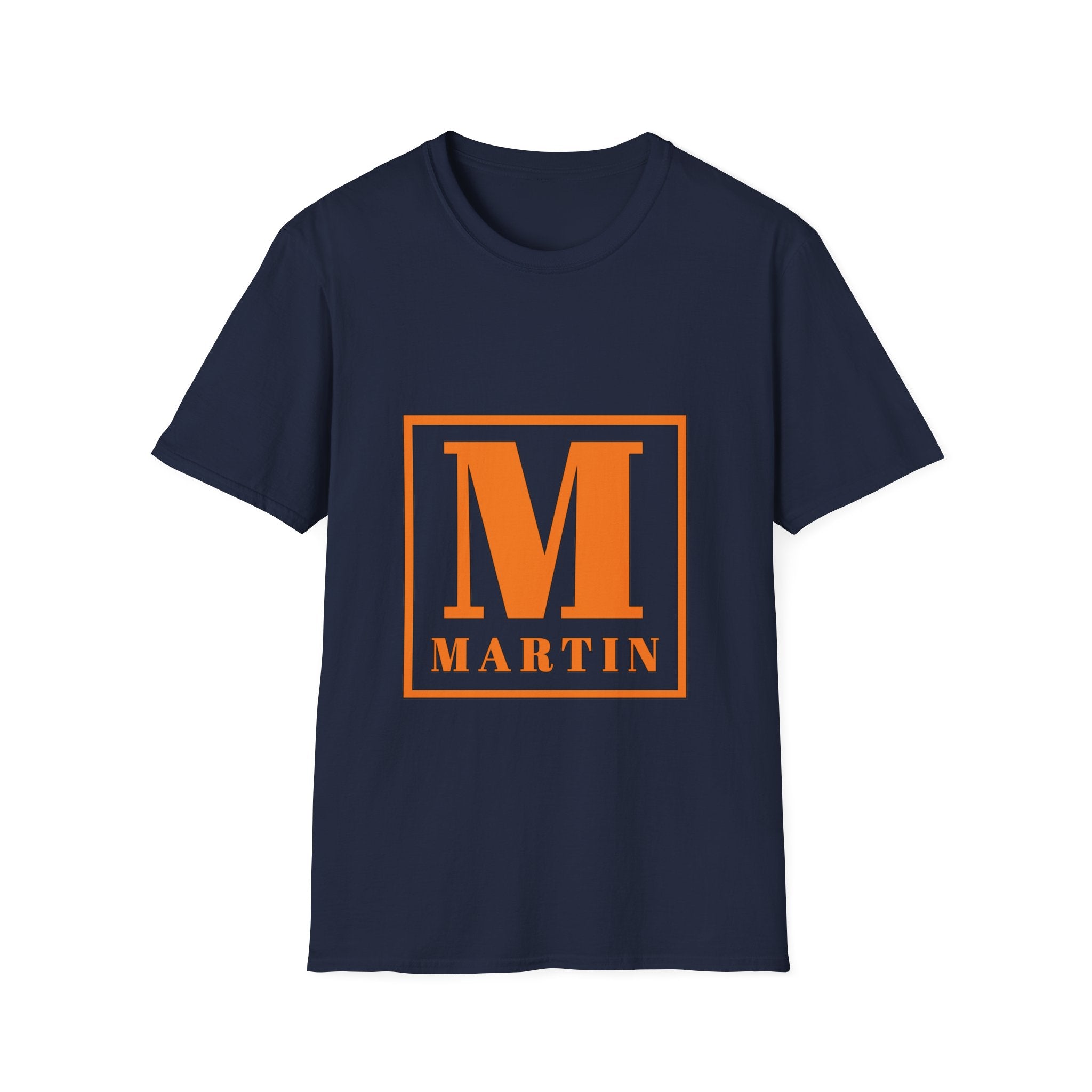 Monogram M Martin T‑Shirt — Orange Block Initial Tee