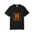Henry Monogram T-Shirt — Orange Block Initial Tee