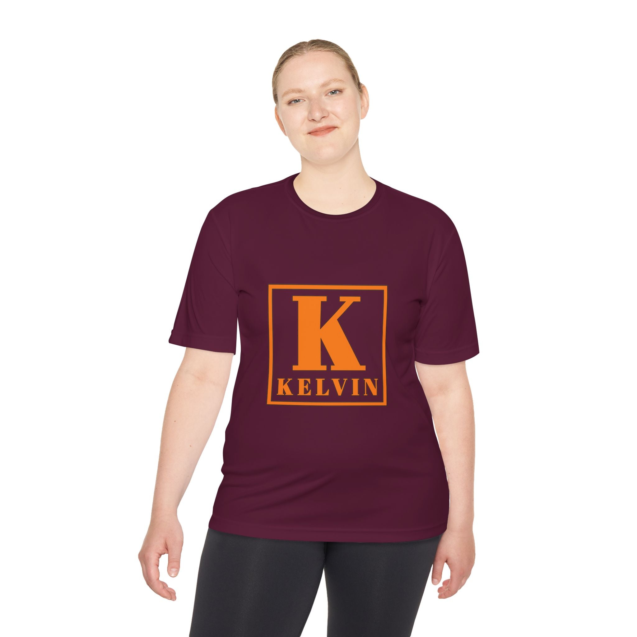 Kelvin Monogram Tee — Orange Block K Personalized T-Shirt