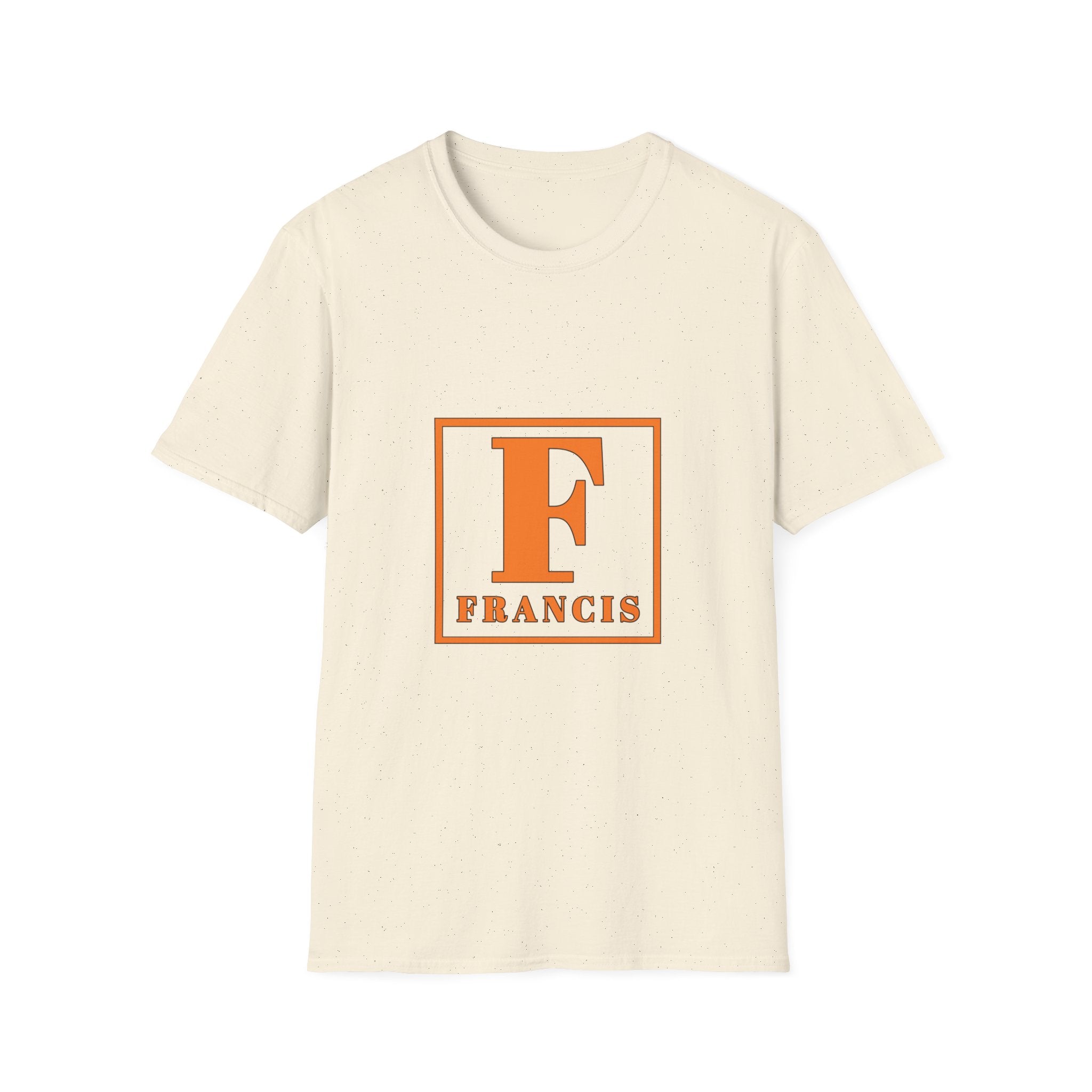 Monogram F Initial T-Shirt — Personalized 'Francis' Vintage Block Letter Tee