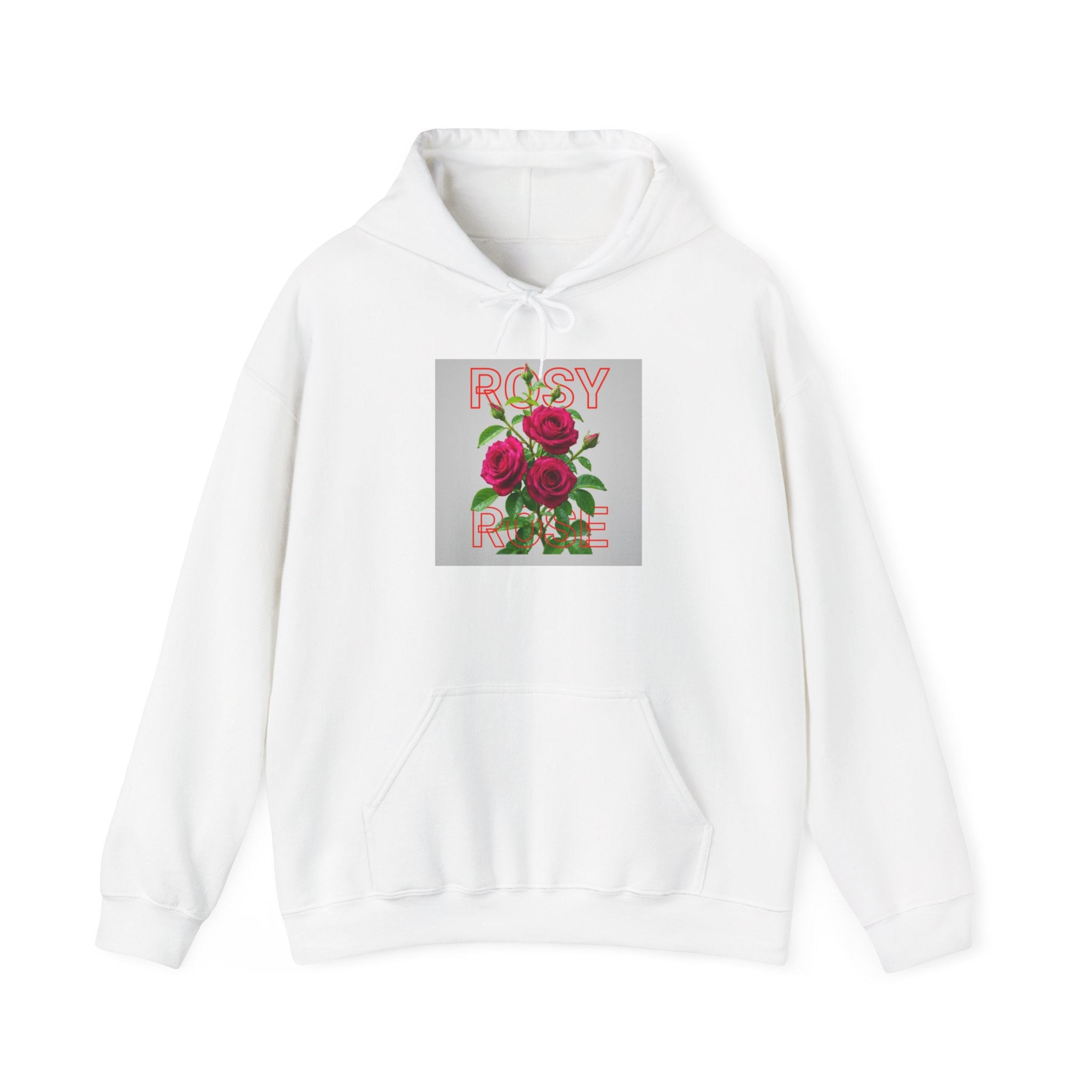 Rosy Rose Hoodie – Vintage Floral Graphic Pullover