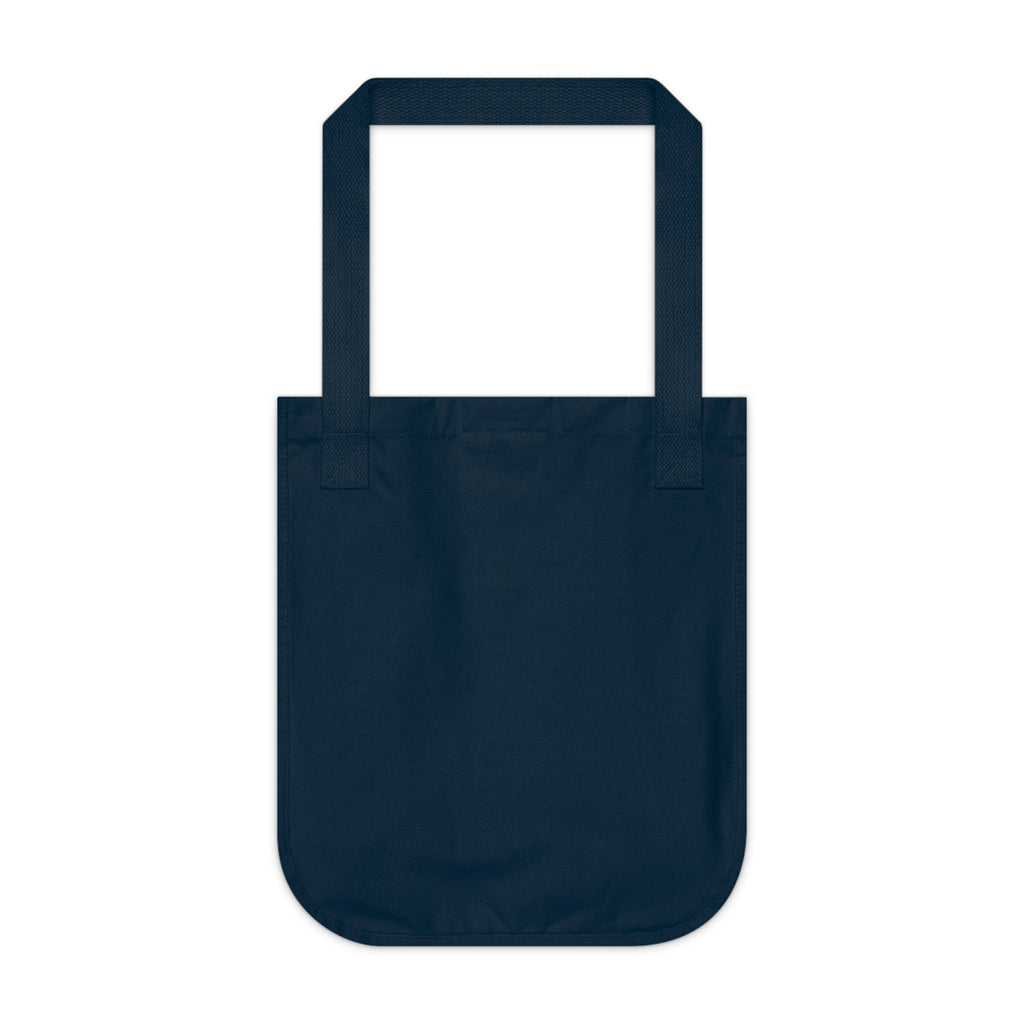 Stay Happy Floral Tote Bag – Positive Message Organic Canvas Tote
