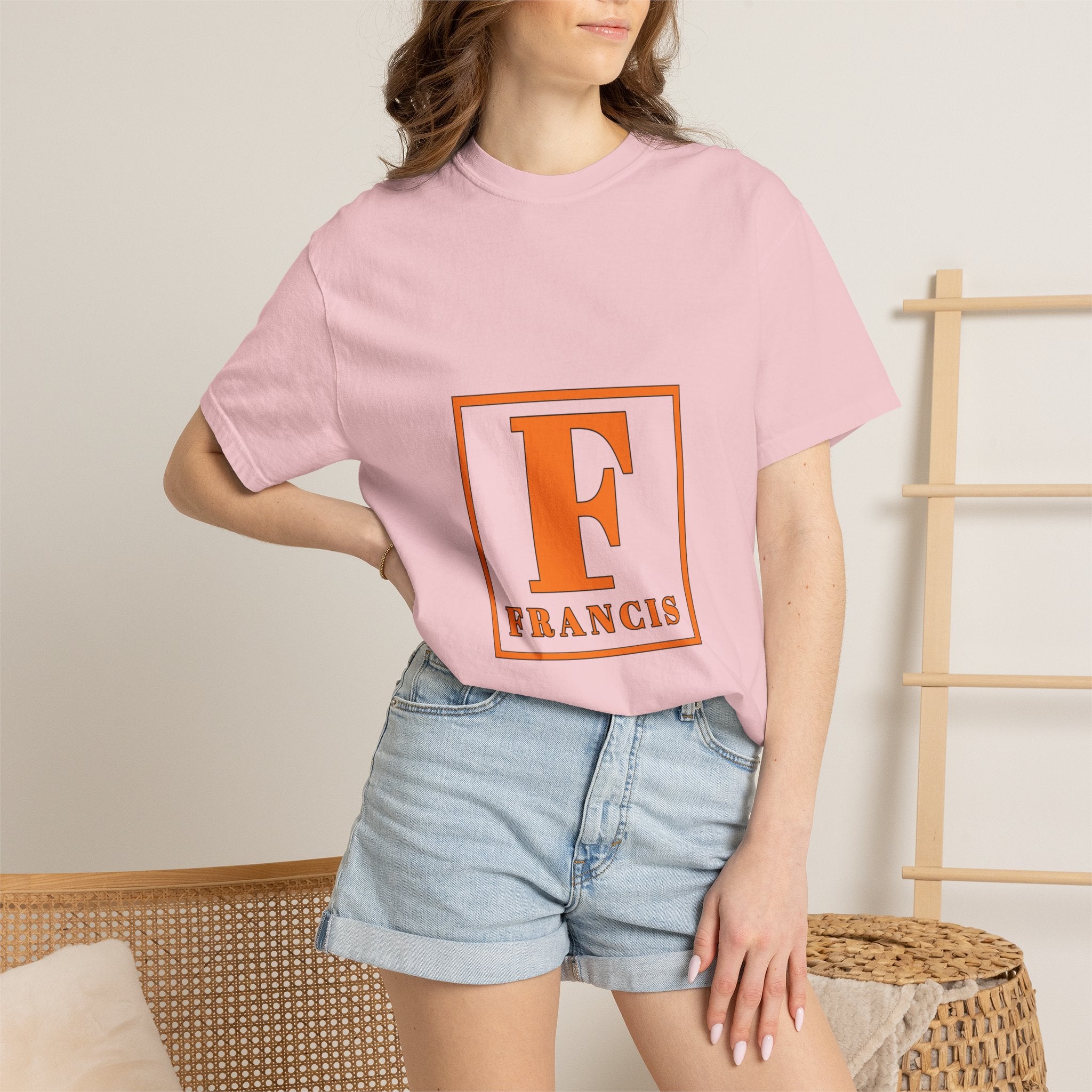 Francis Monogram T-Shirt — Vintage Block Initial Tee