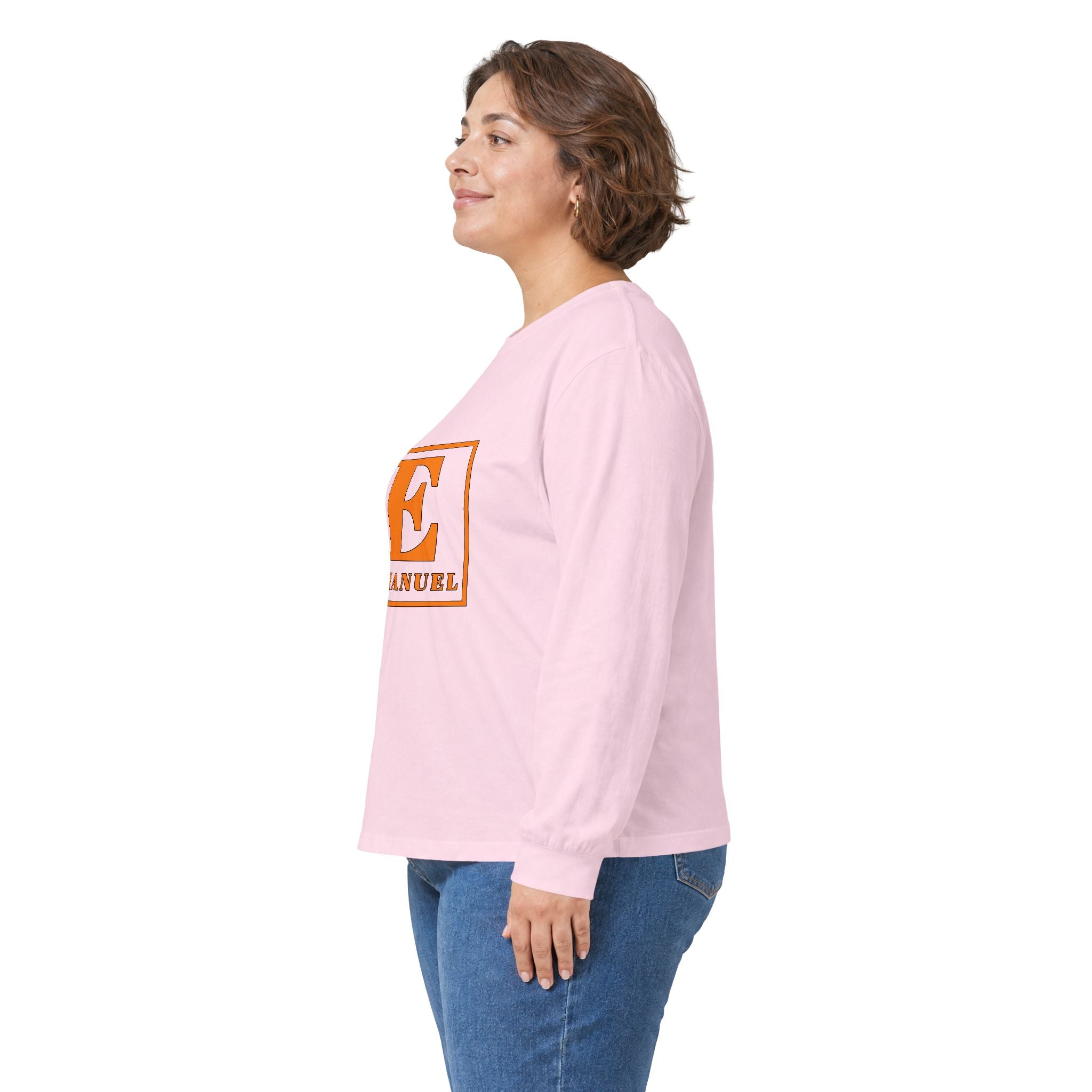 Emmanuel Monogram Long Sleeve Tee — Classic Initial E Shirt
