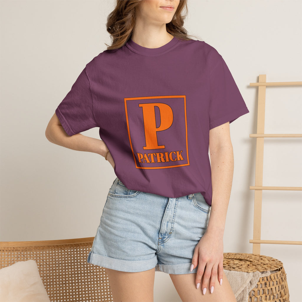 Patrick Monogram Tee - Vintage Block P Initial T-Shirt