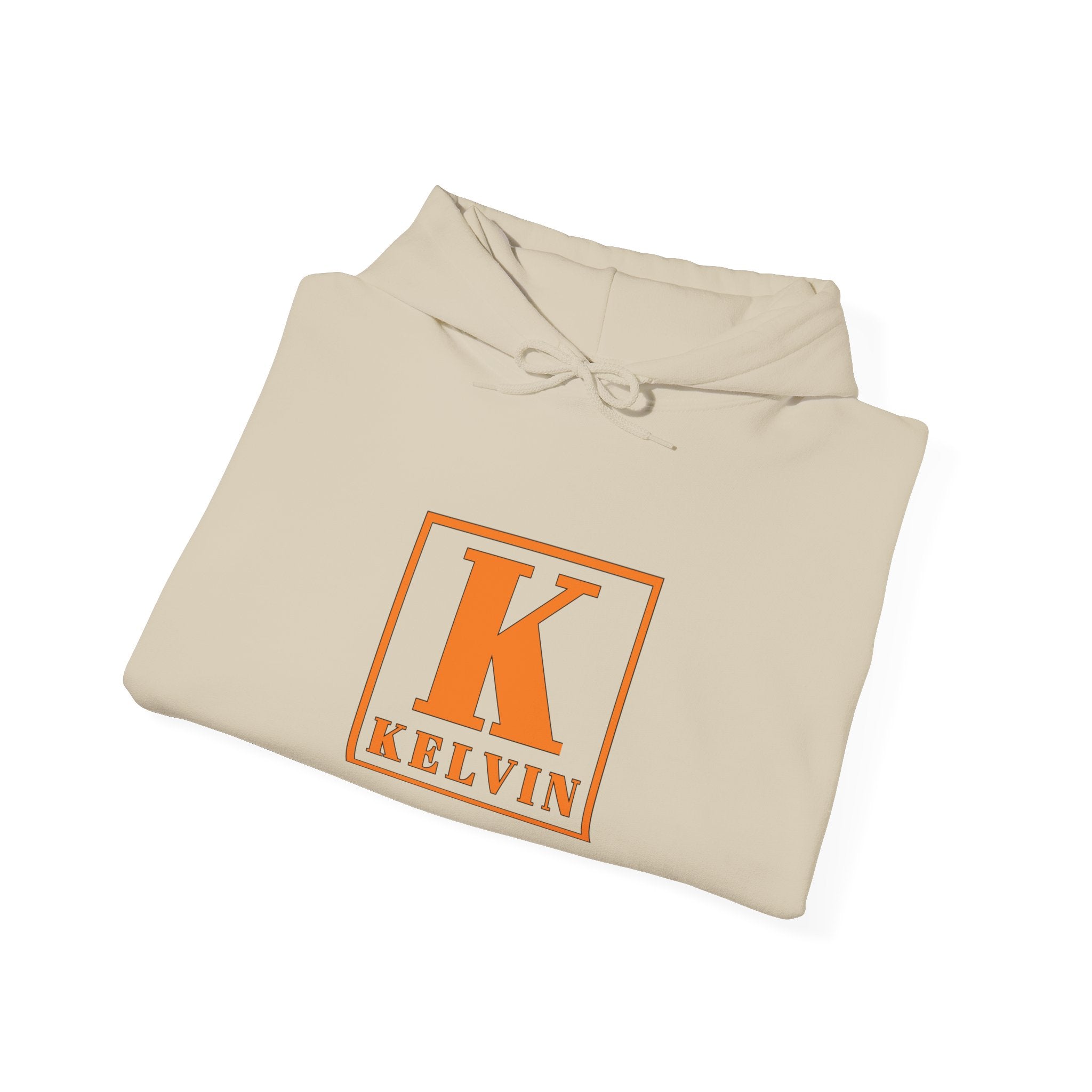Kelvin Initial Hoodie — Monogram K Square Logo Pullover