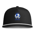 Soccer Cap — "I Love Soccer" Rope-Trim Sunwashed Hat