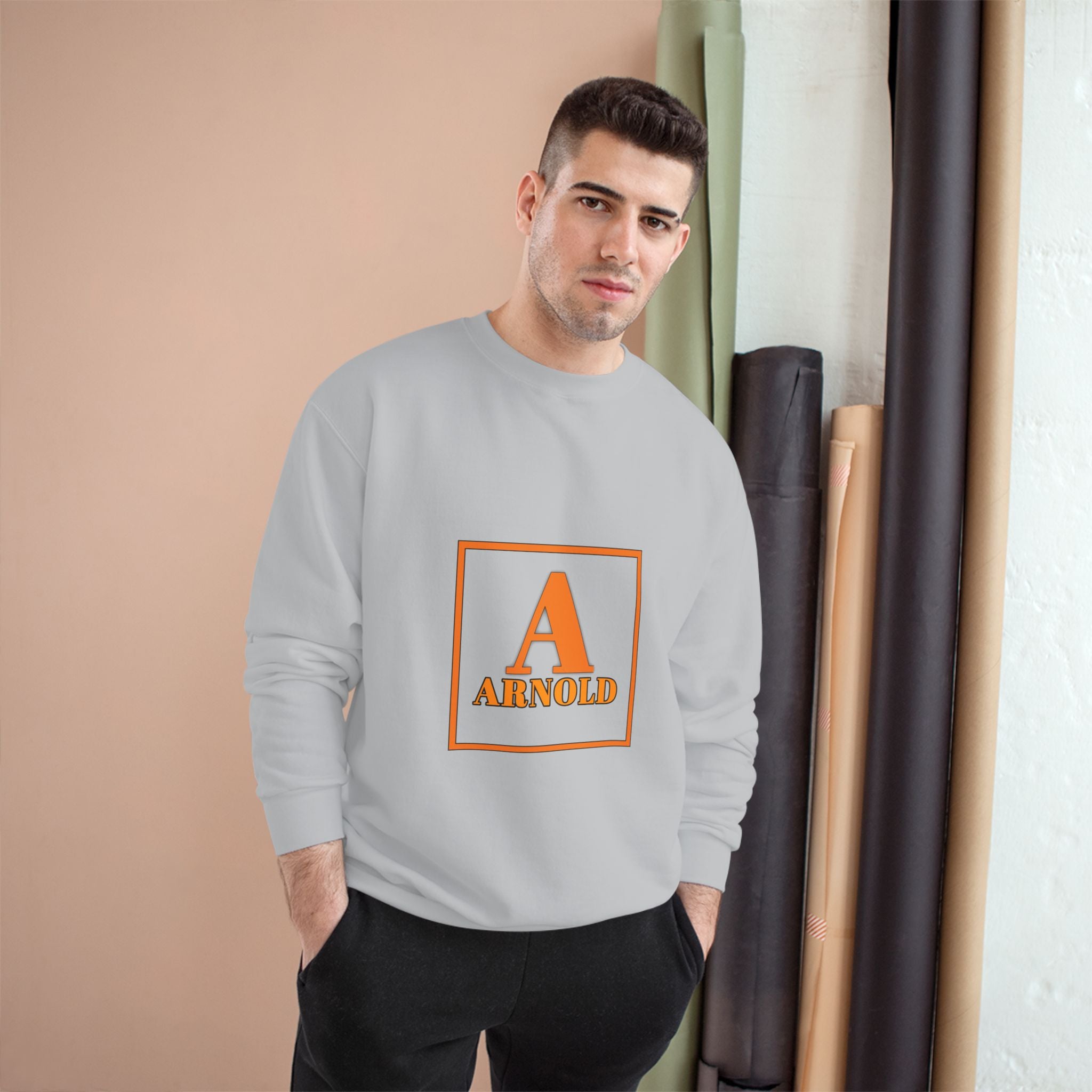 Arnold Letterman Sweatshirt – Personalized A Monogram Champion Crewneck